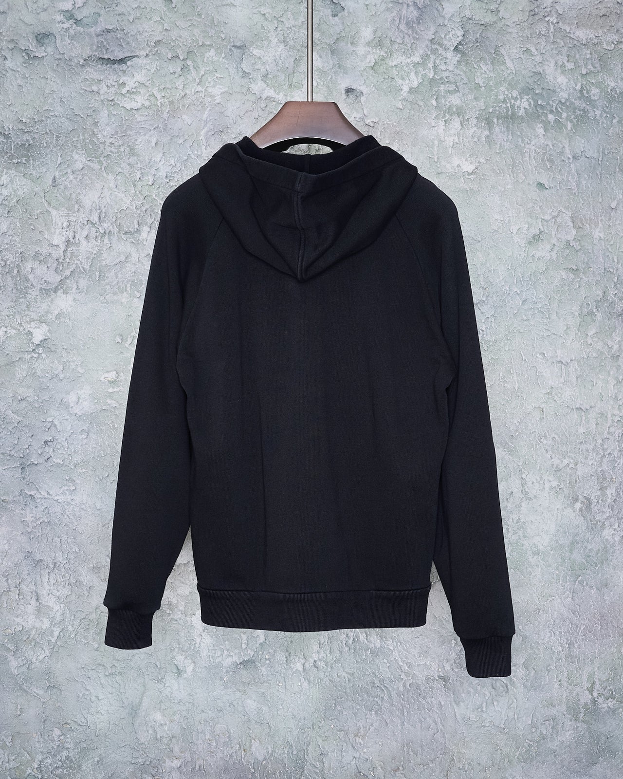Givenchy Leather logo tag zip hoodie