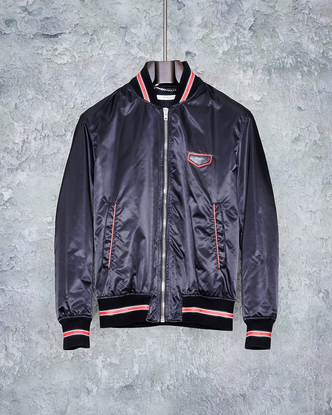 Givenchy Logo tag nylon bomber jacket