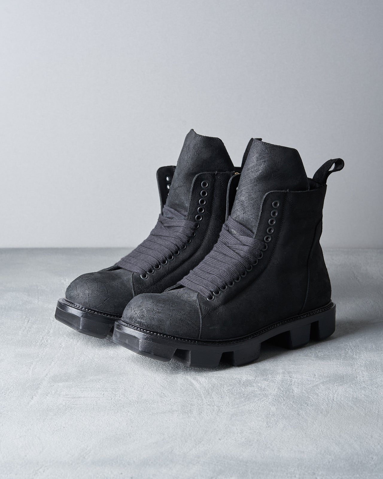 Rick Owens FW 2013 Plinth Hiker leather boot
