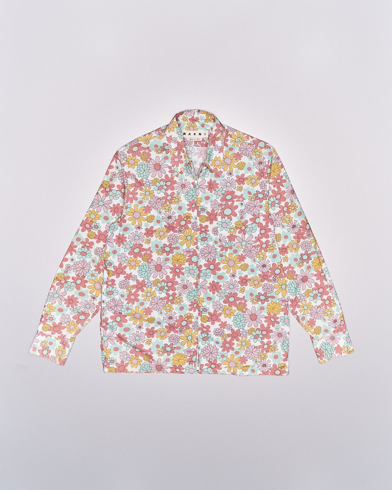 Marni Zip-up floral jacket