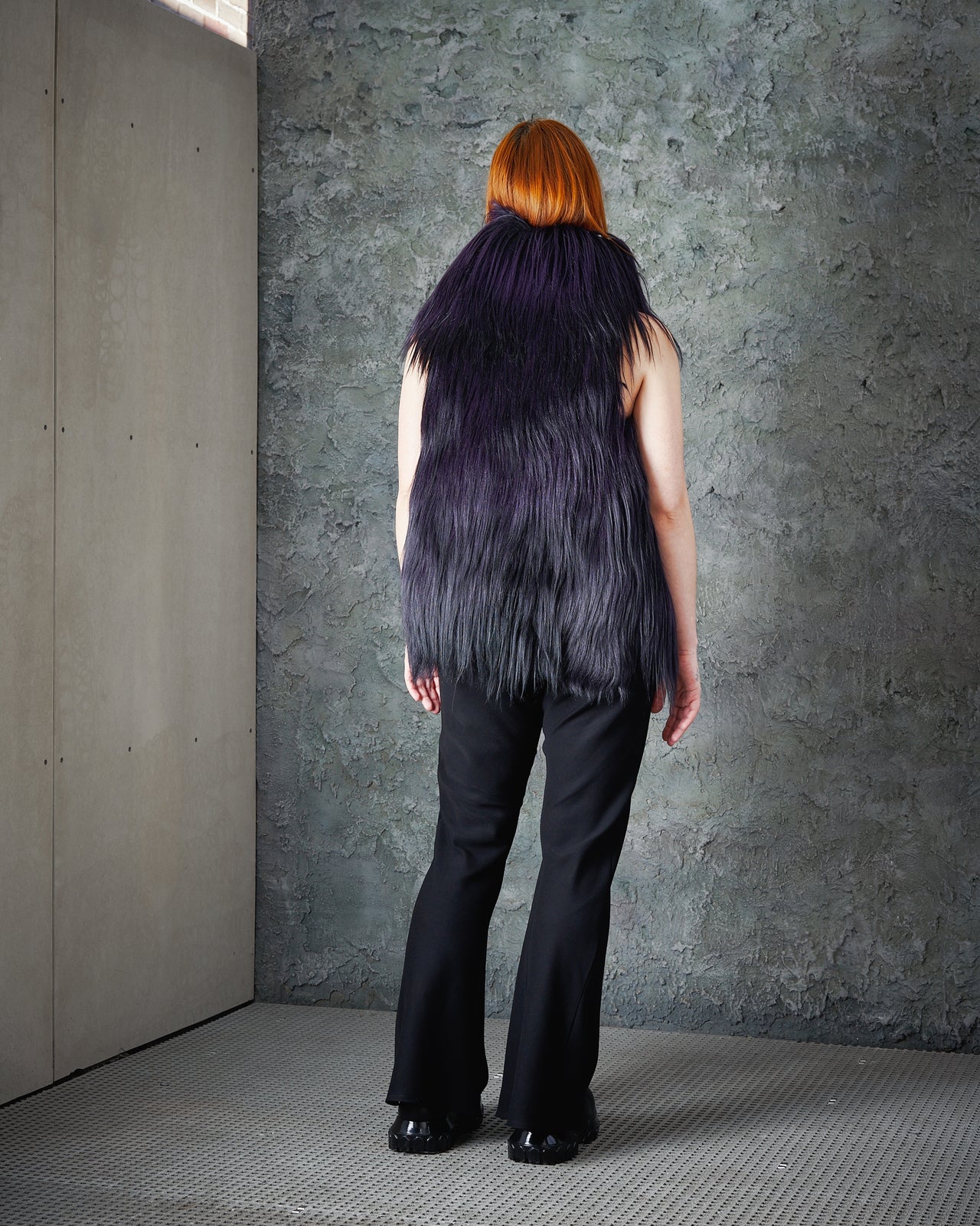 Ann Demeulemeester AW 2011 Goat fur capelet vest