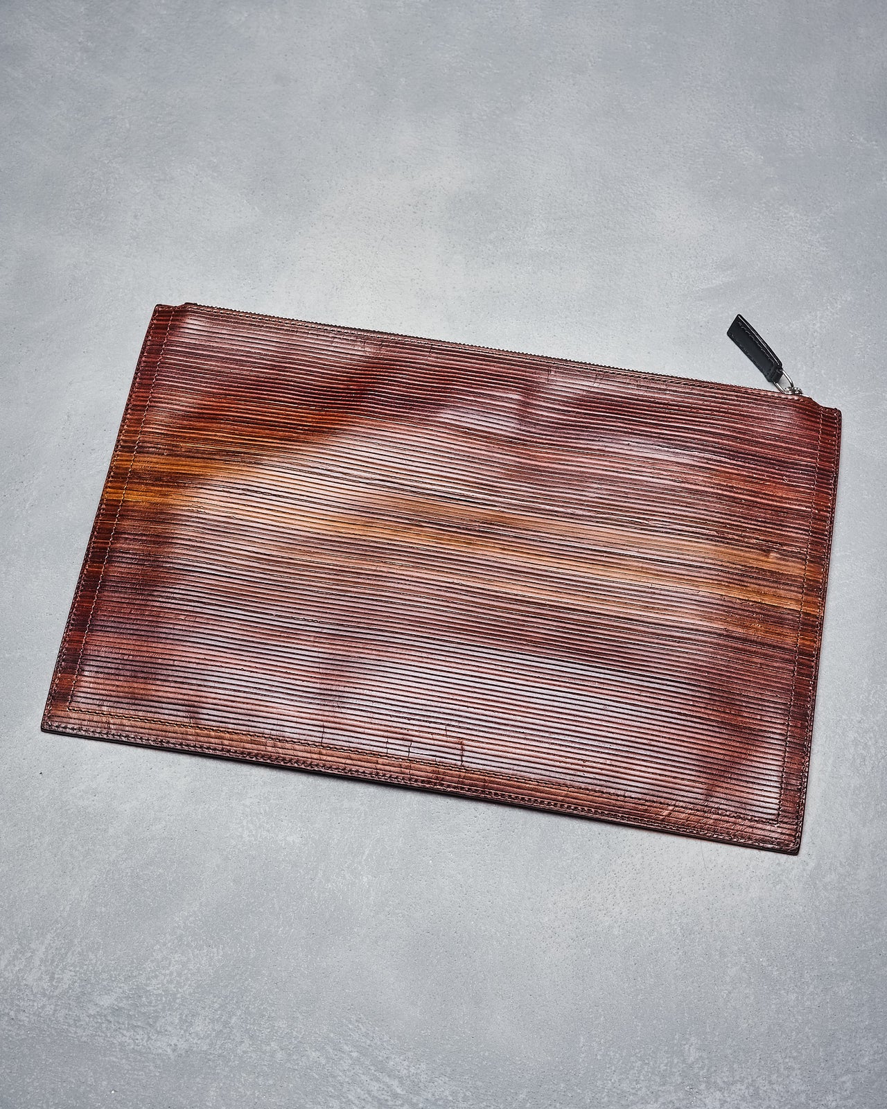 Givenchy Wood grain layered leather clutch