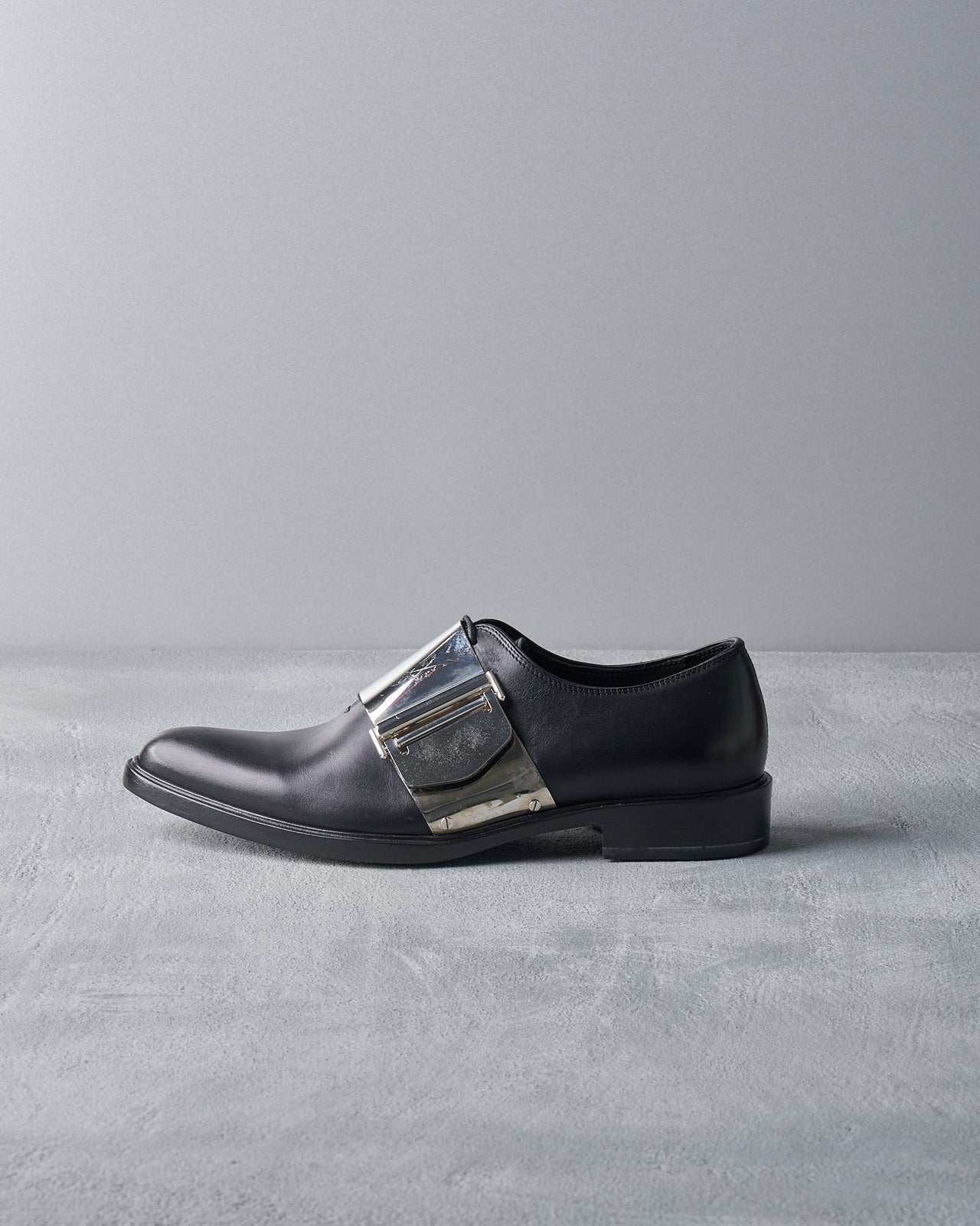 Givenchy FW 2013 Richelieu Metal Buckle Leather Shoes