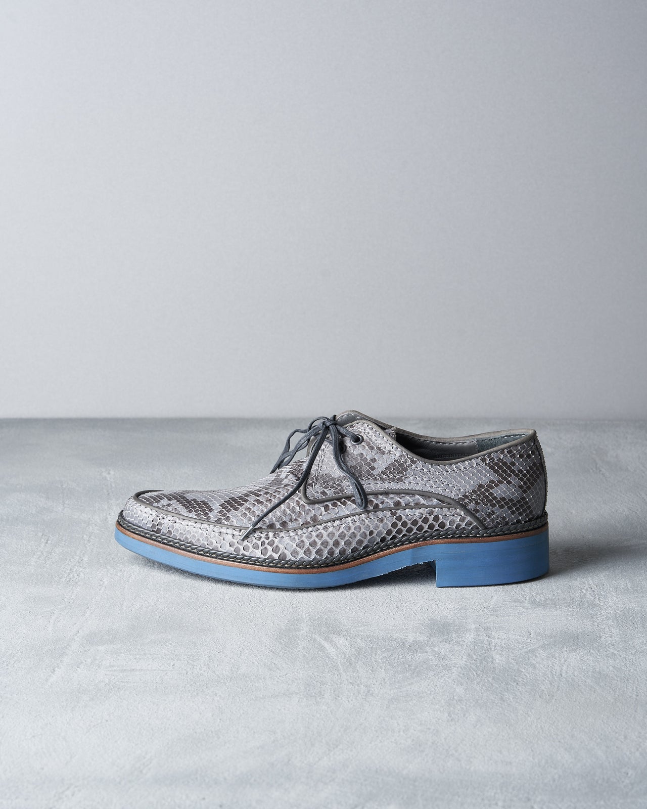 Lanvin Python leather derby