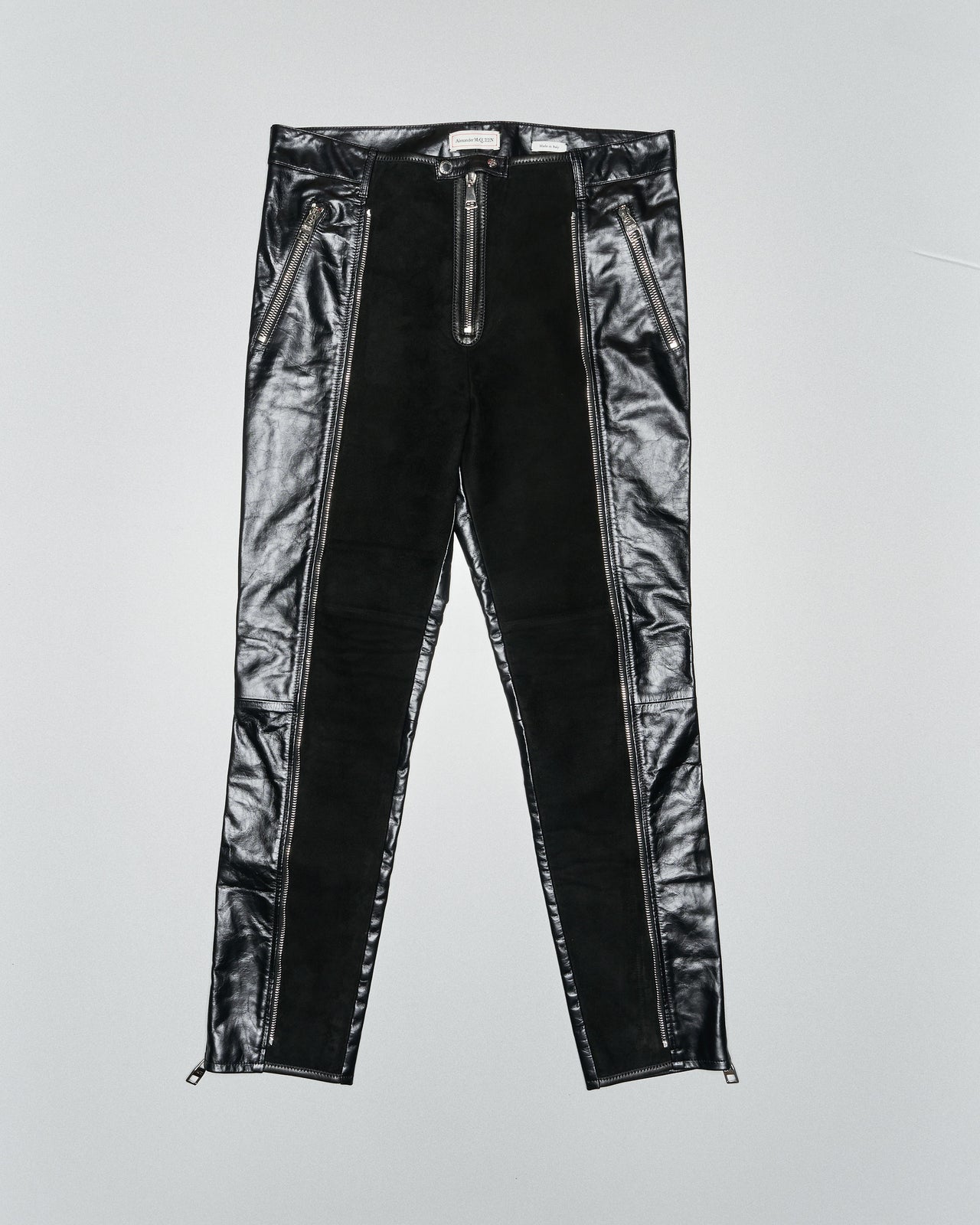 2021 Main zip leather pant