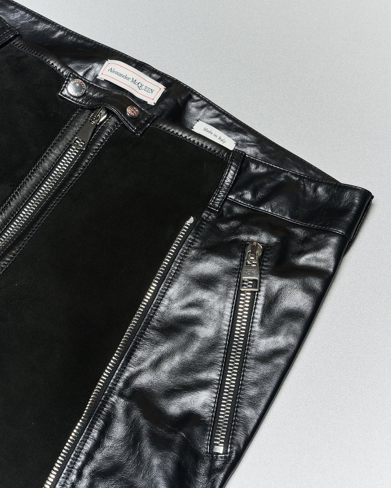 2021 Main zip leather pant