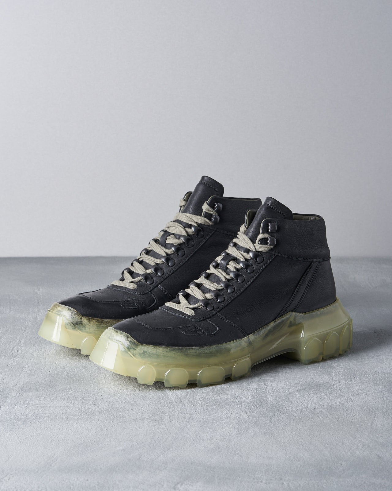 Rick Owens FW 2019 Tractor clear sole boot