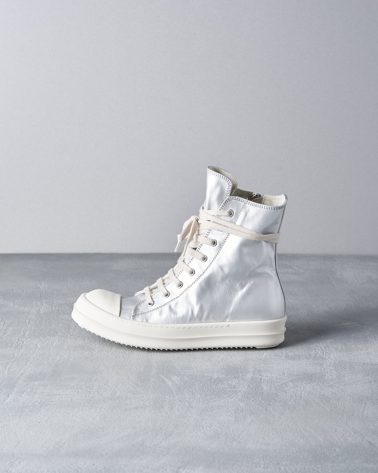 Rick Owens DRKSHDW SS 2017 Silver Woven Ramone