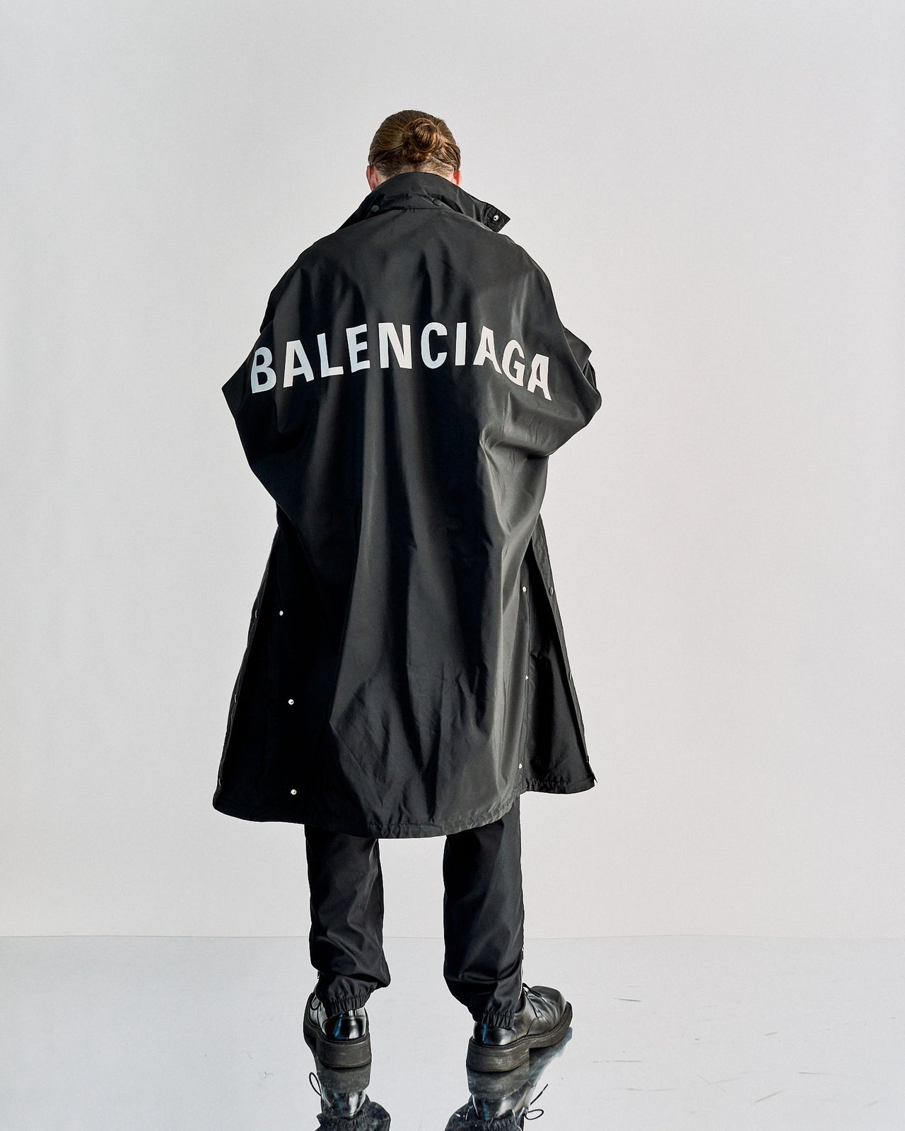 Balenciaga 2018 Logo nylon anorak