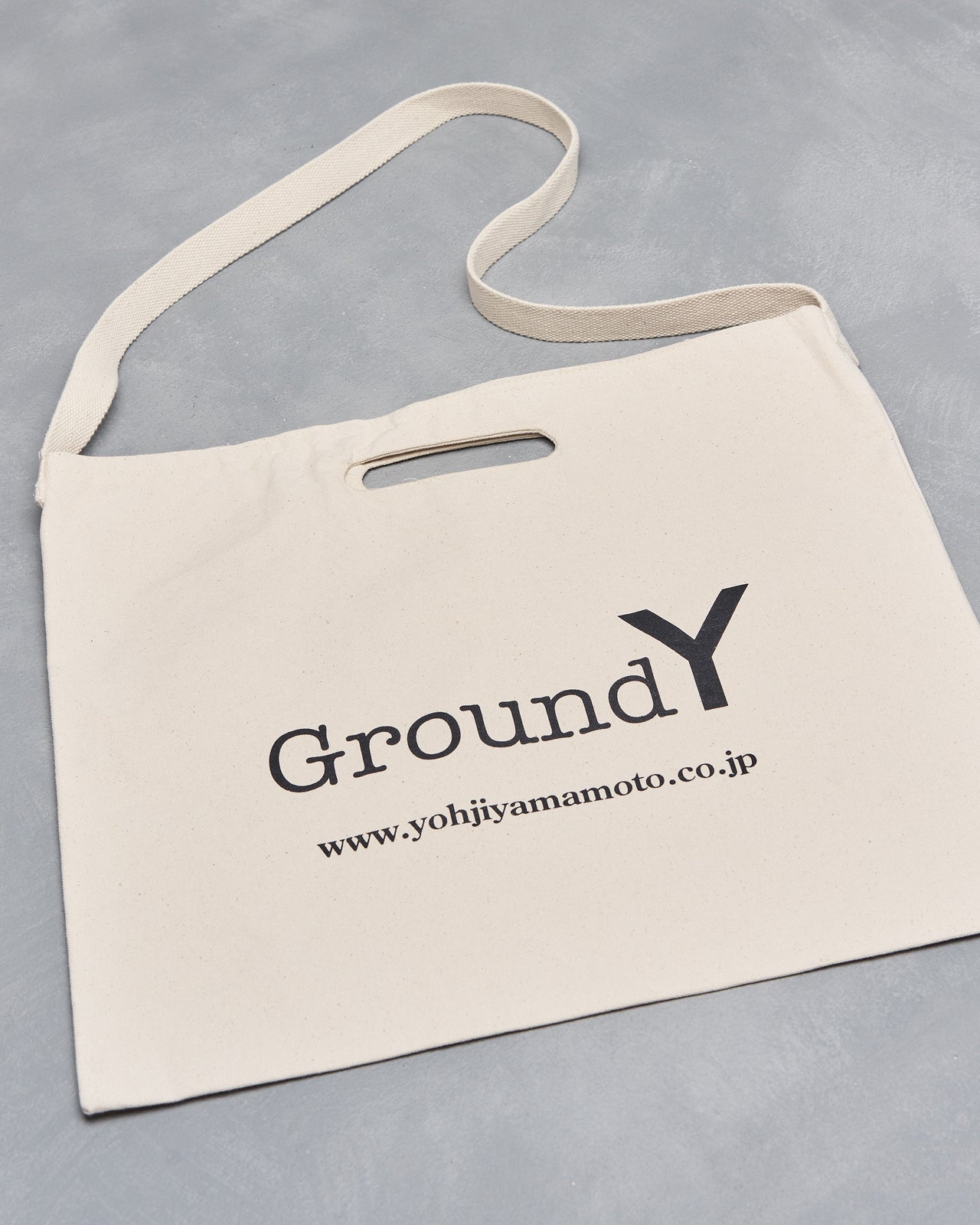 Yohji Yamamoto Ground Y Cotton canvas 3 way tote bag