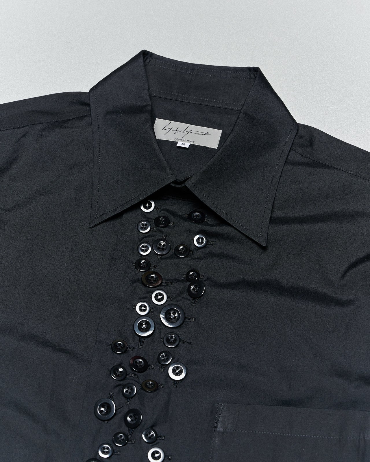 Yohji Yamamoto SS 2010 Many buttons collared shirt