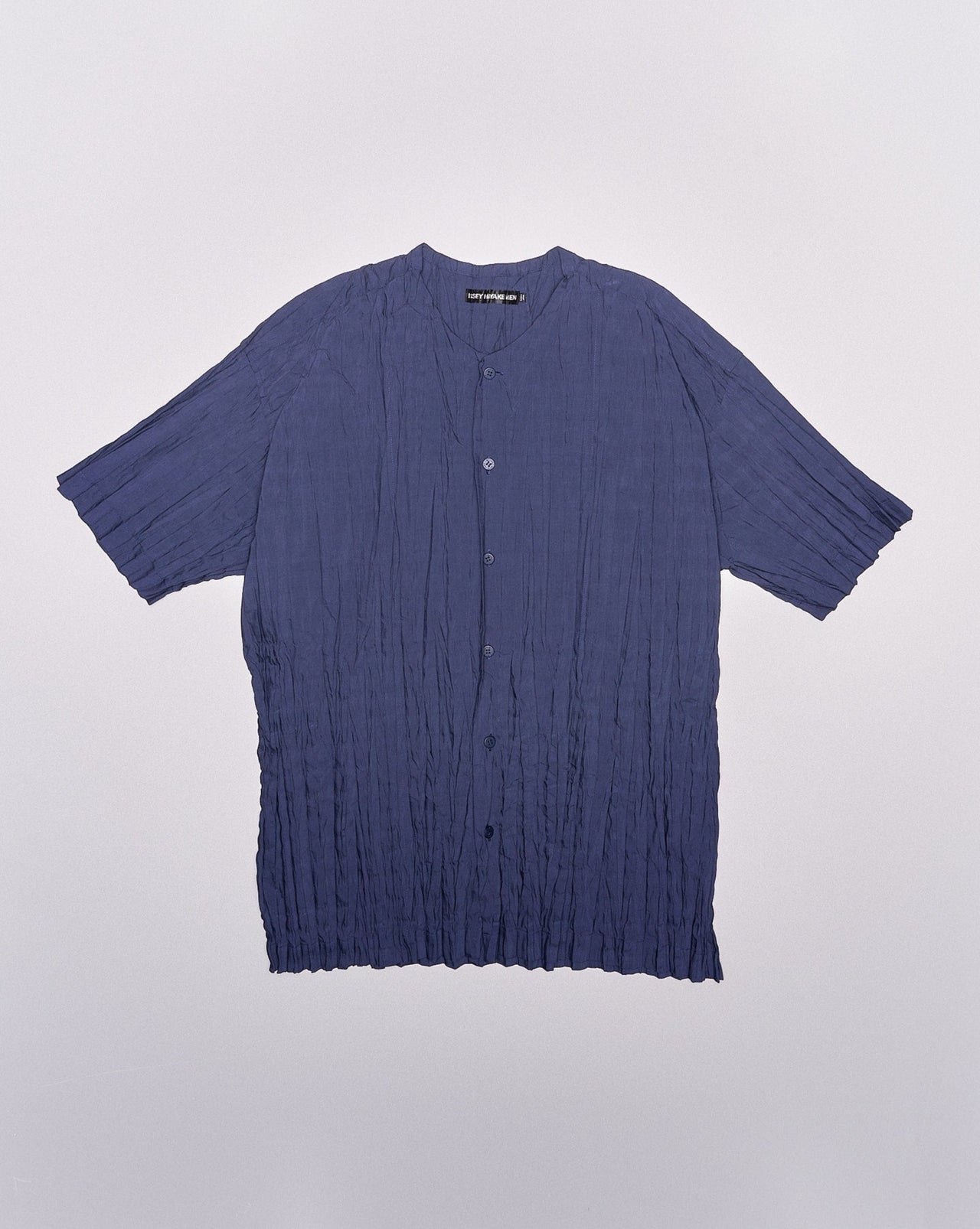 Issey Miyake Mens 2018 Pleated button up shirt