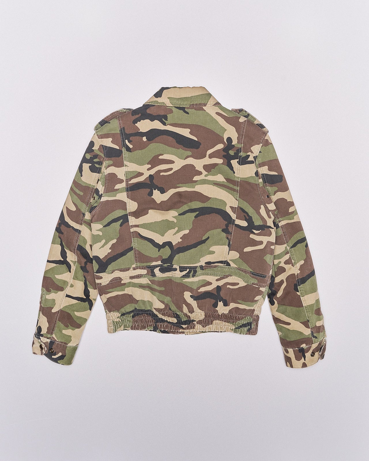 Saint Laurent 2019 Camouflage Shearling Jacket