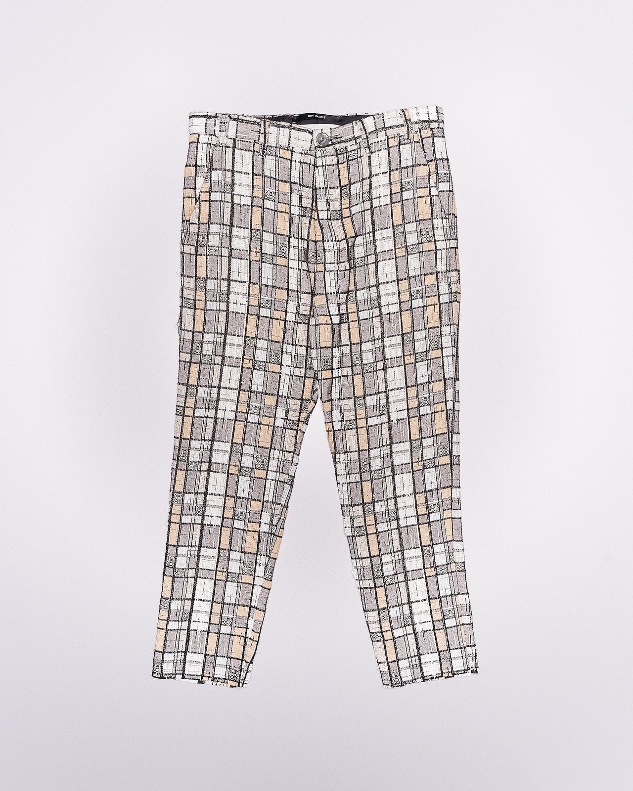 Song For The Mute Sample woven check trouser