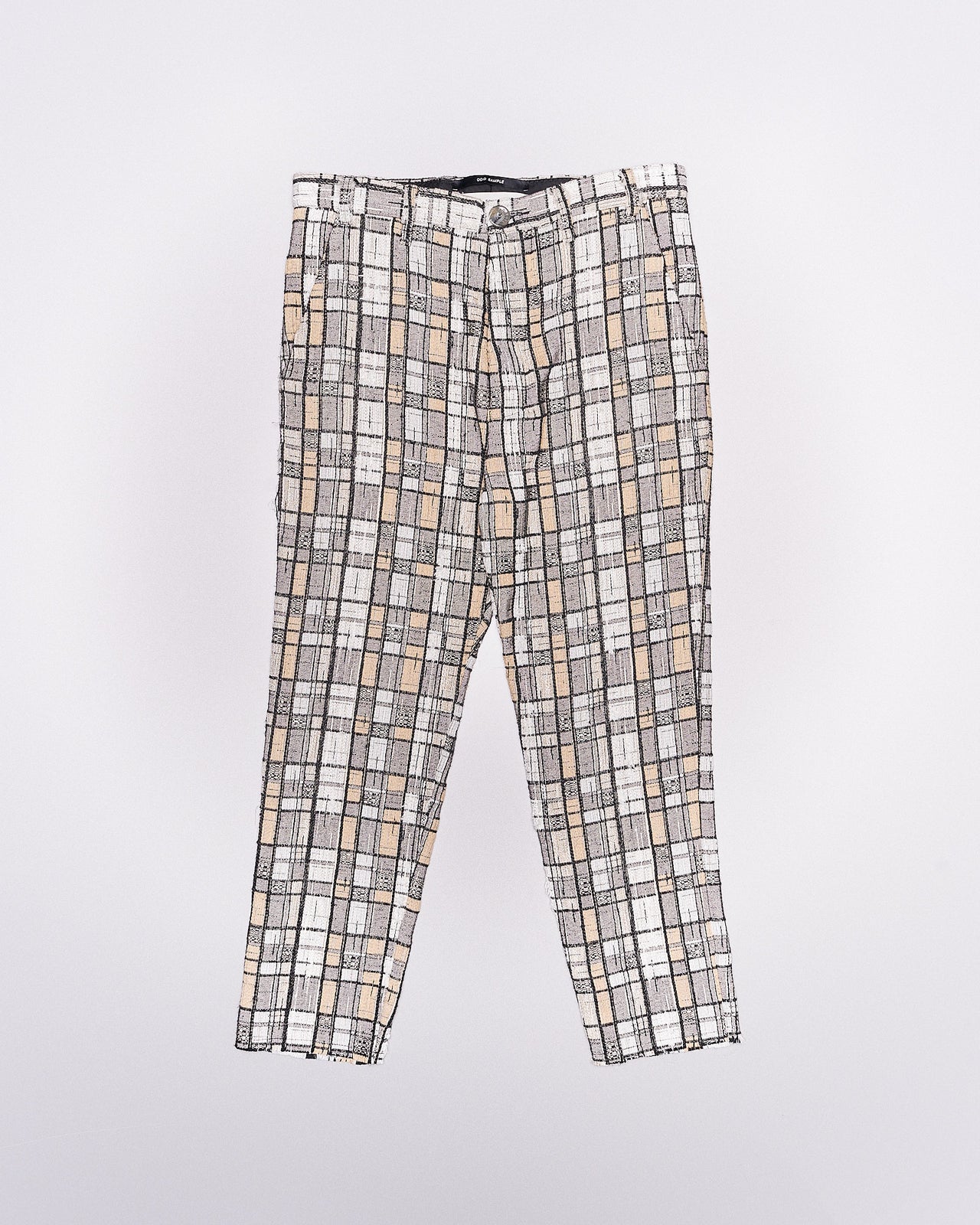 Song For The Mute Sample woven check trouser
