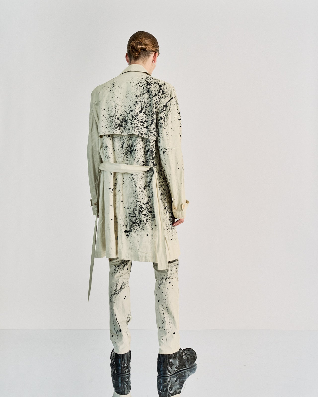 Kris Van Assche SS 2011 Splatter trench coat