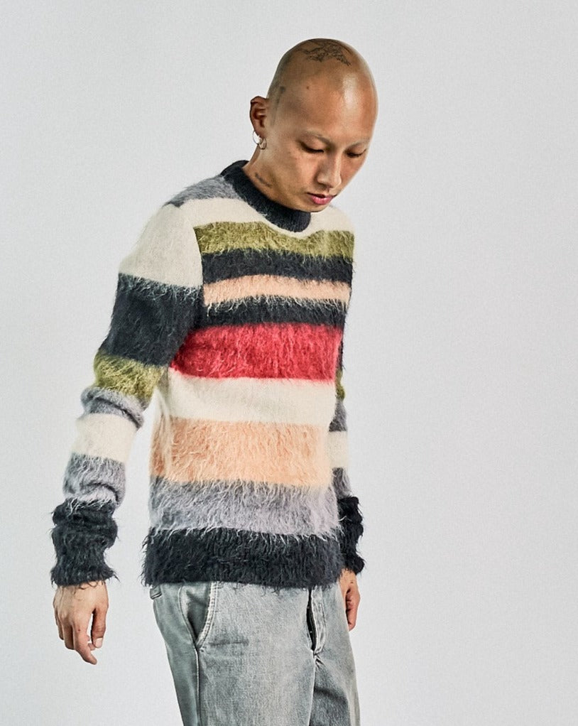 Saint Laurent 2017 Mohair striped knit - KOT-J