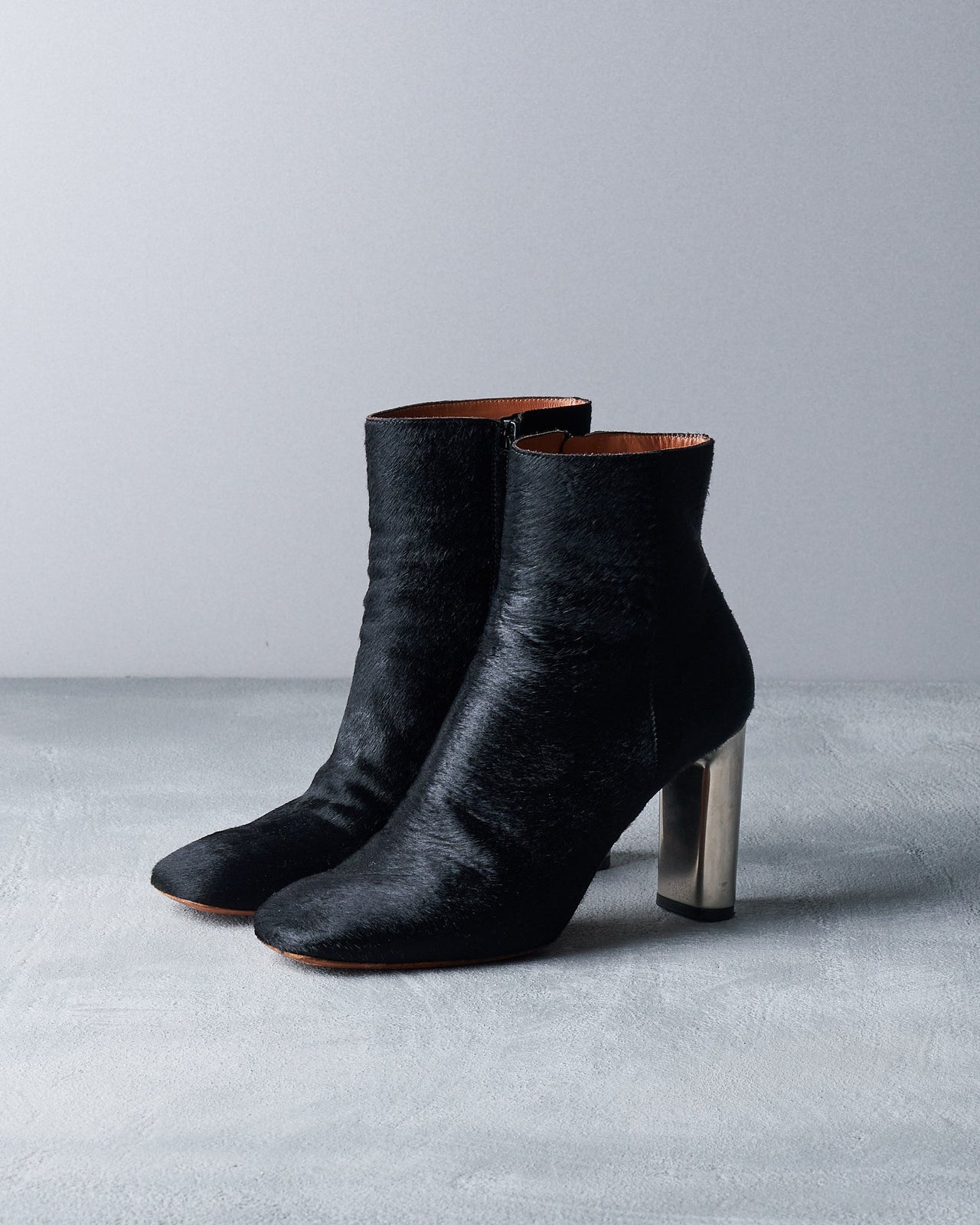 Celine 2010 Bam Bam pony hair ankle boot