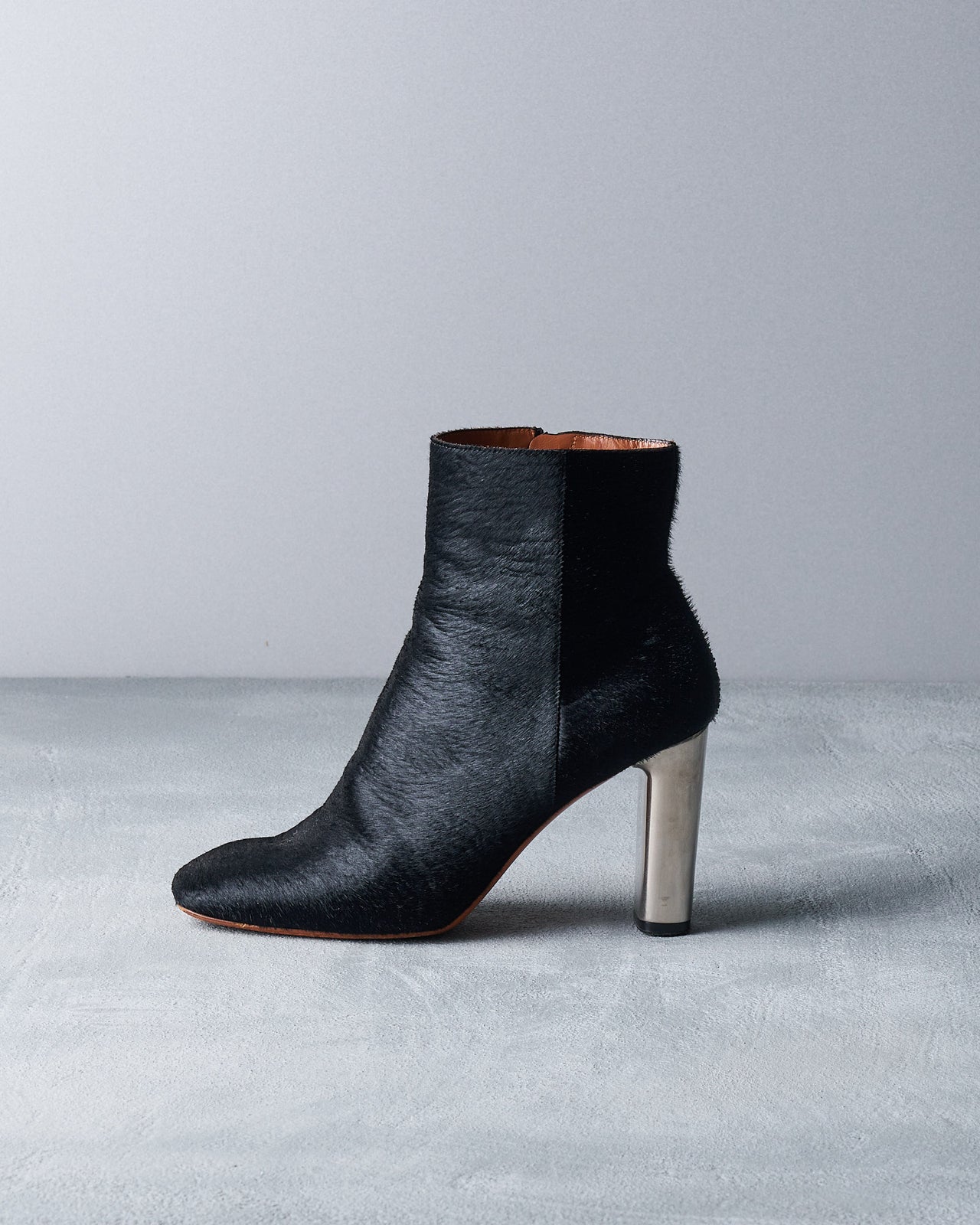 Celine 2010 Bam Bam pony hair ankle boot