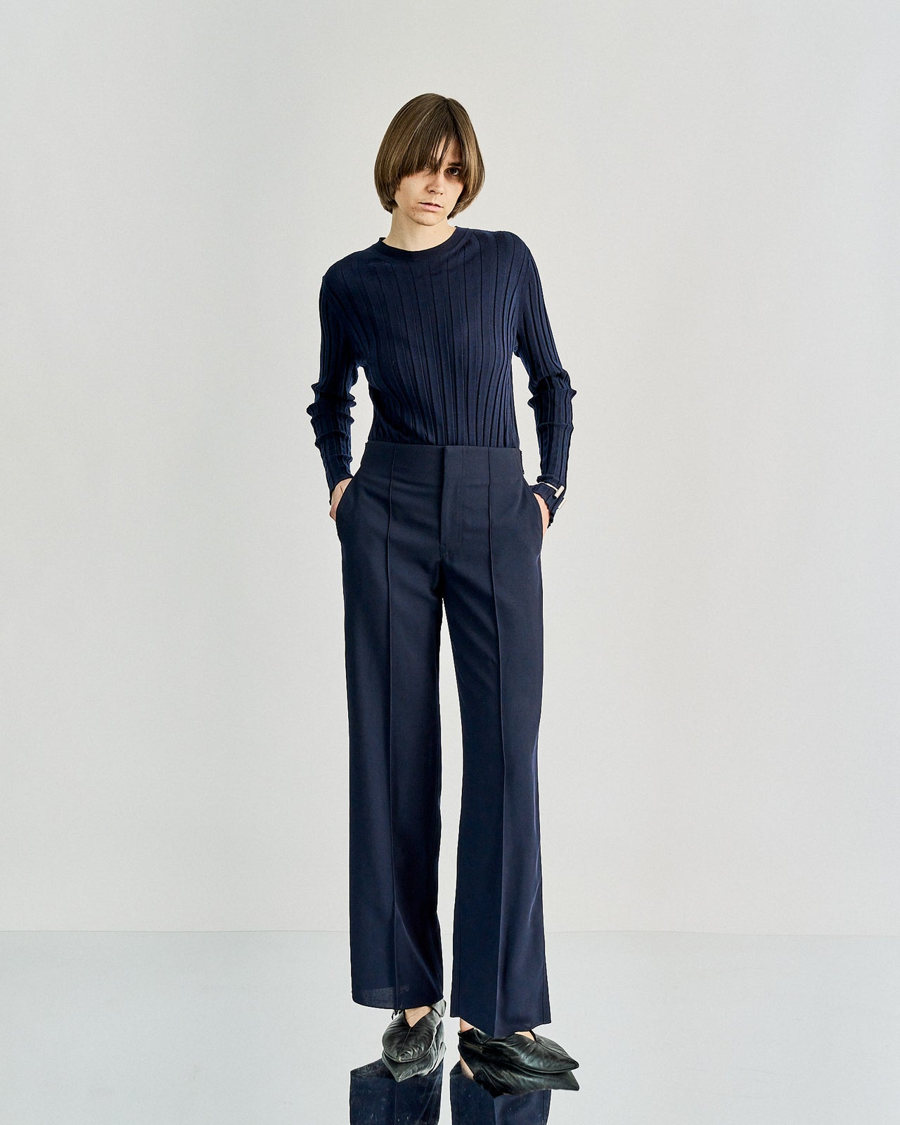 Celine FW 2015 Contrast stitch trouser