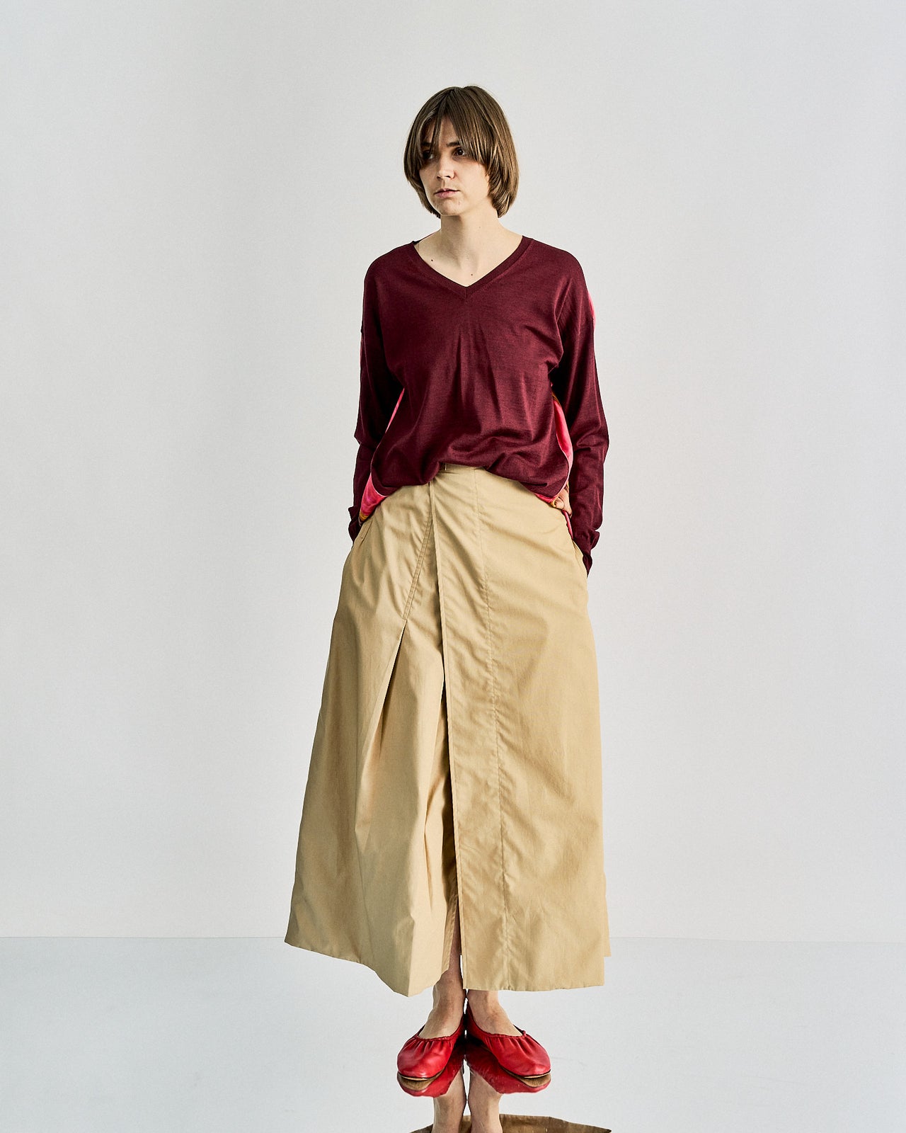 Celine Pre Fall 2017 Safari wrap skirt