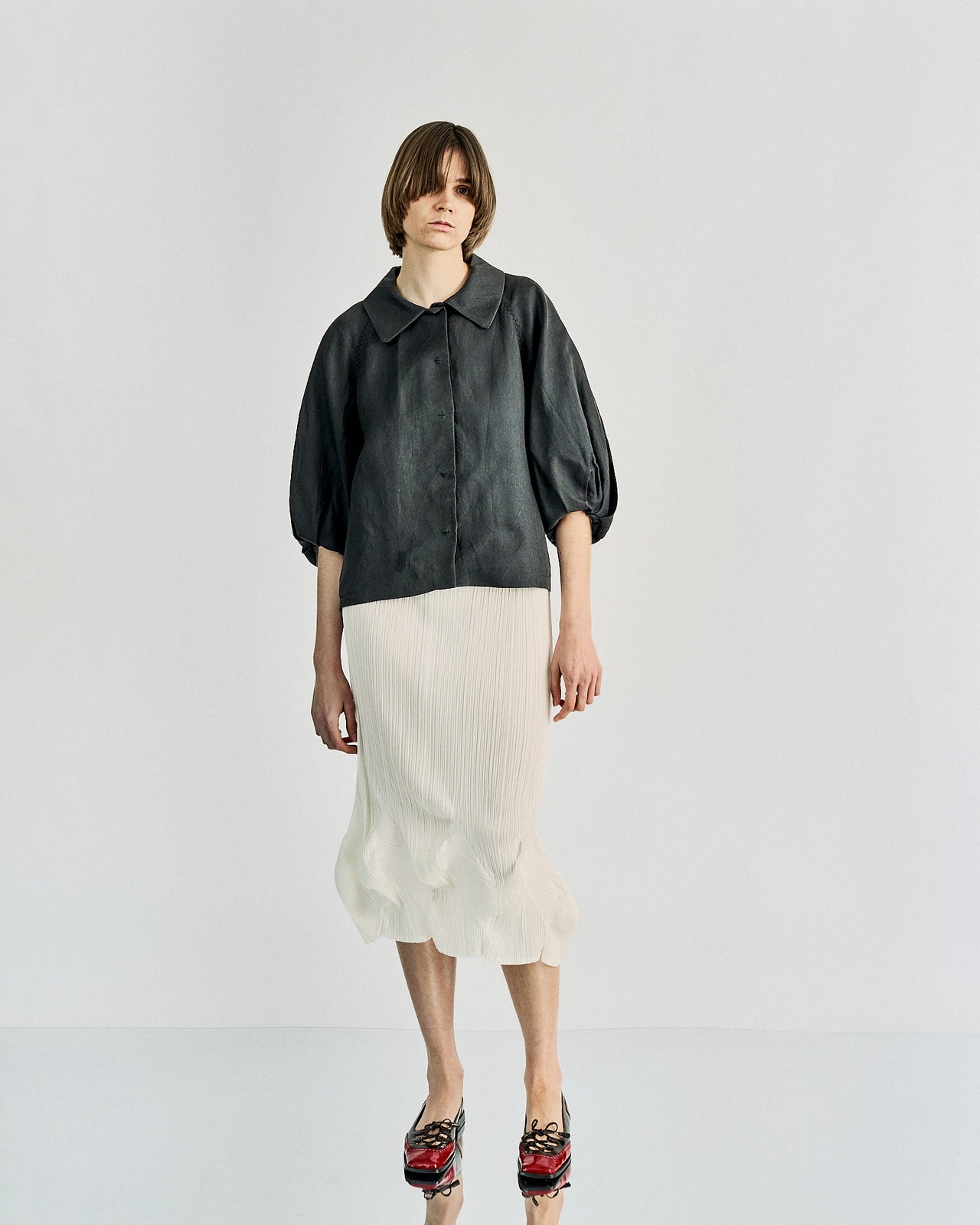 Lanvin 2006 Alber Elbaz Collared blouson