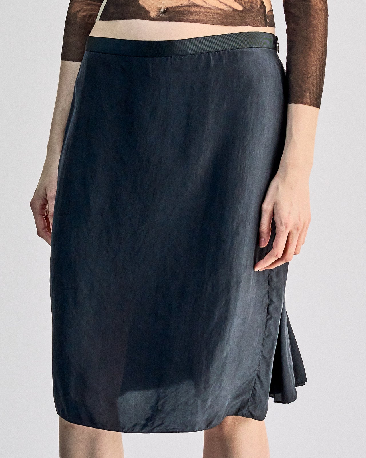 Lanvin 2007 Alber Elbaz Silk skirt