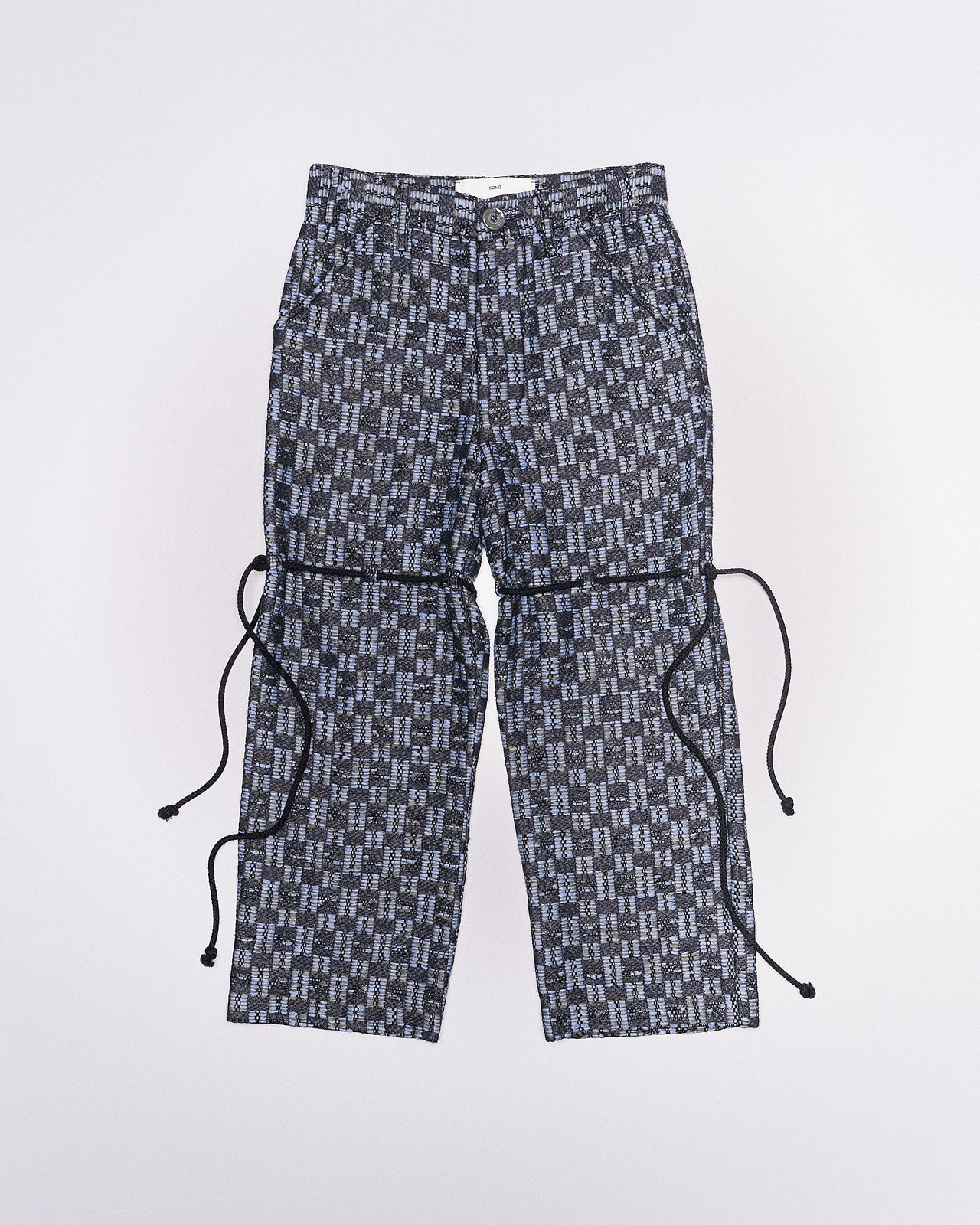 Song For The Mute 21.1 Naïve checkerboard knit cropped pant