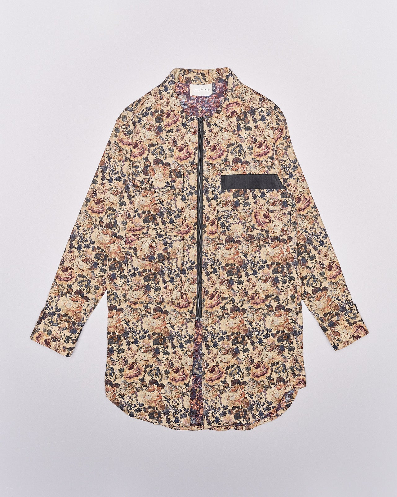 Song For The Mute Sample floral jacquard zip jacket