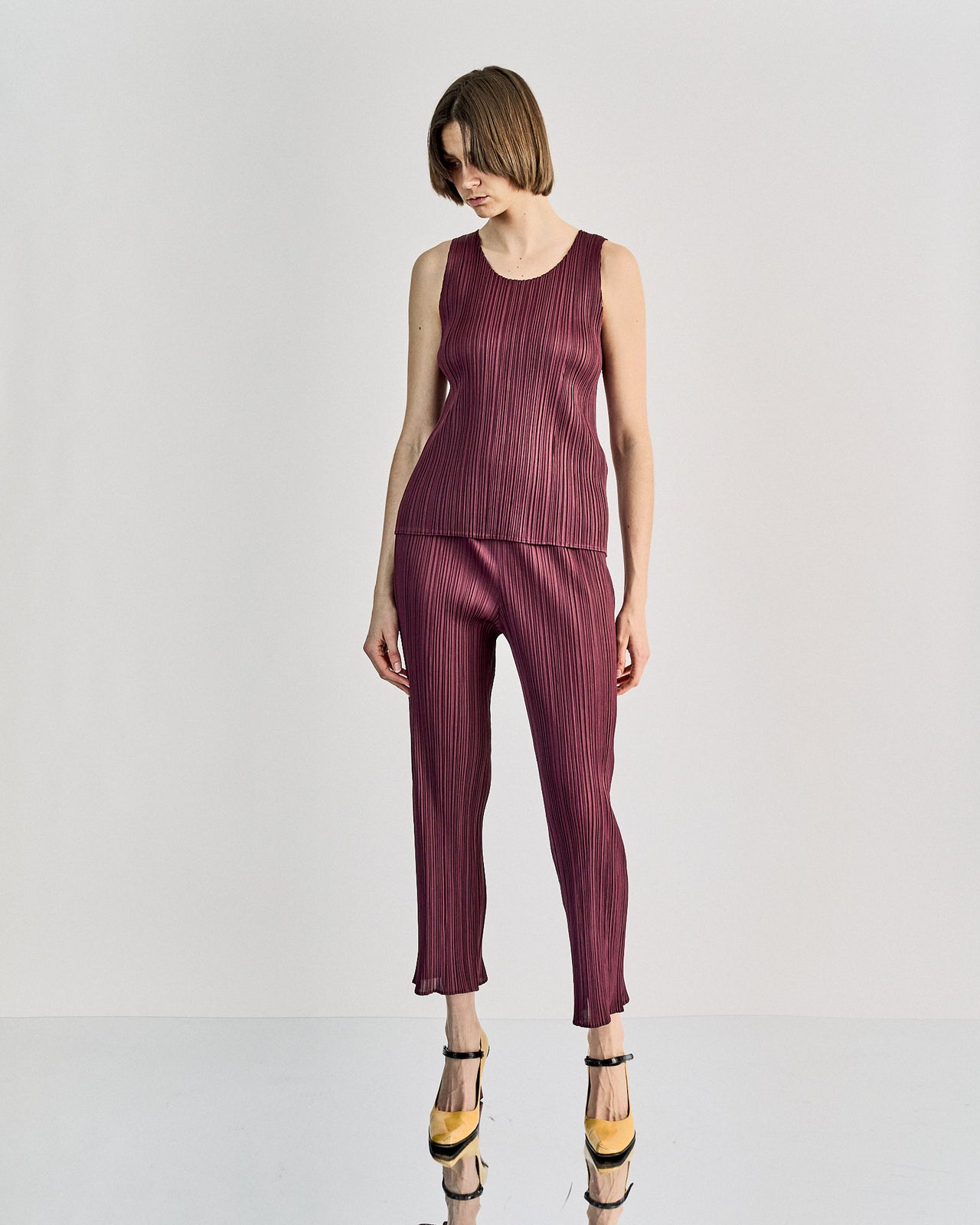 Issey Miyake Pleats Please 2003 Pleated tank top