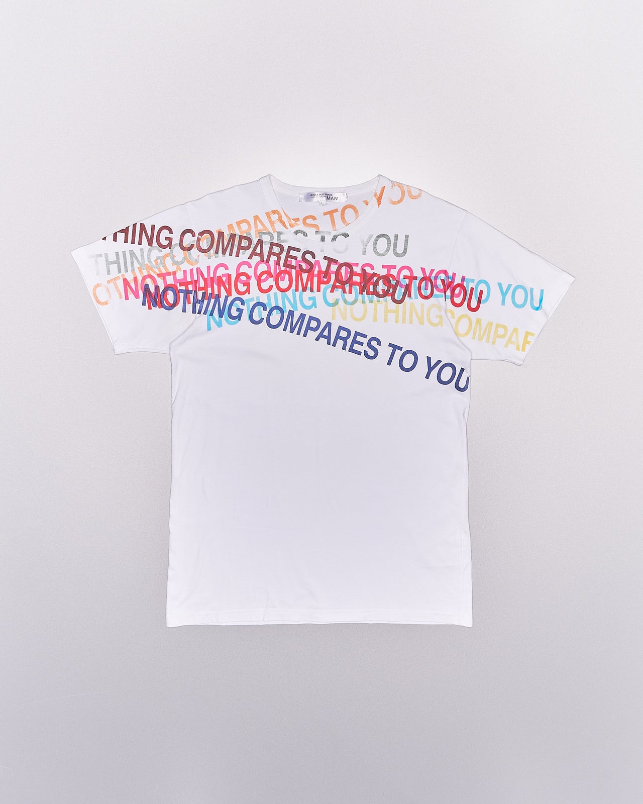 Comme des Garçons Junya Watanabe MAN SS 2002 "Nothing compares to you" t-shirt