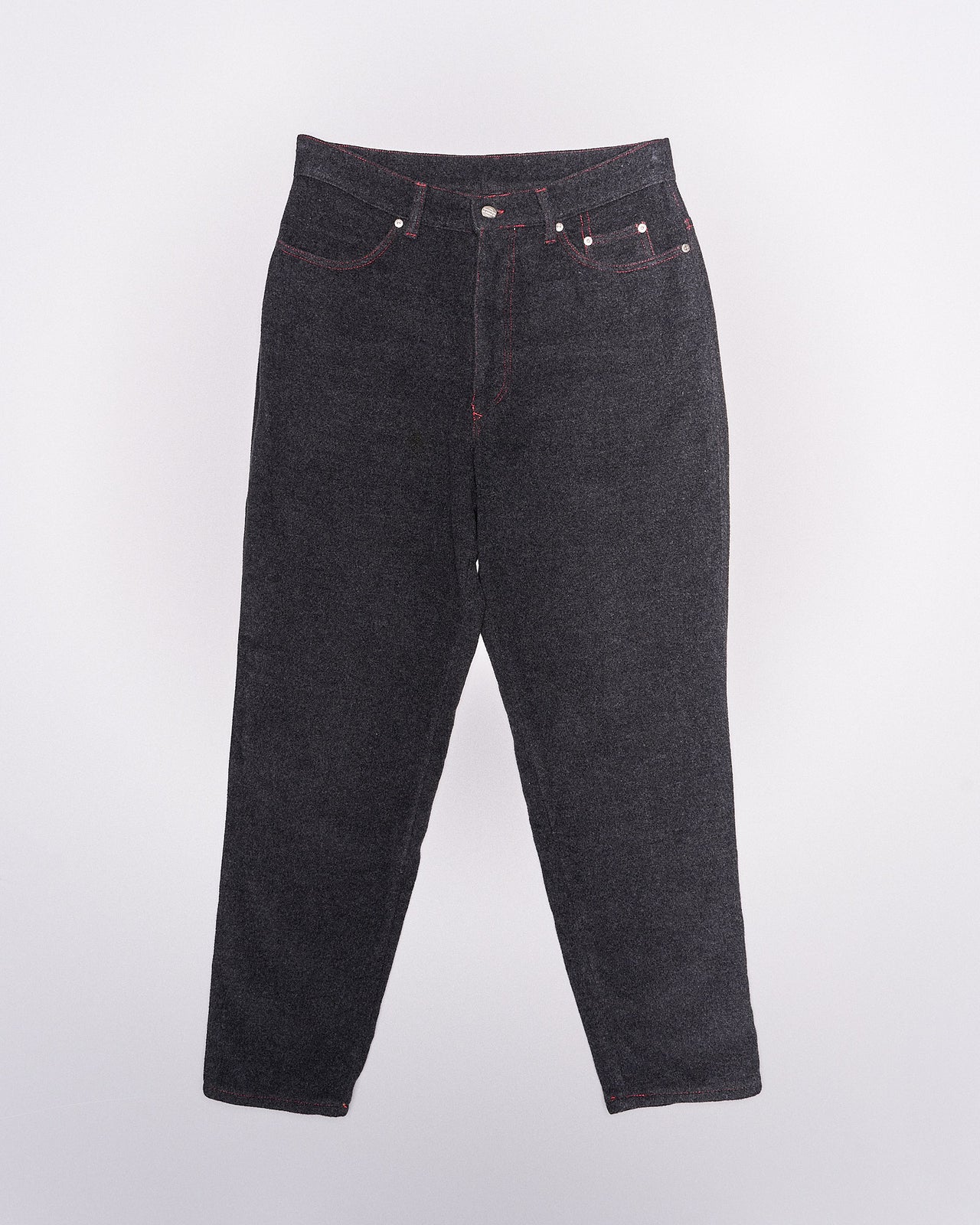 Jean Paul Gaultier Junior Vintage 1990's wool felt five-pocket pant