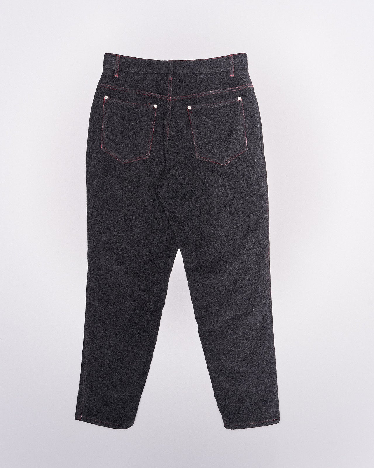 Jean Paul Gaultier Junior Vintage 1990's wool felt five-pocket pant