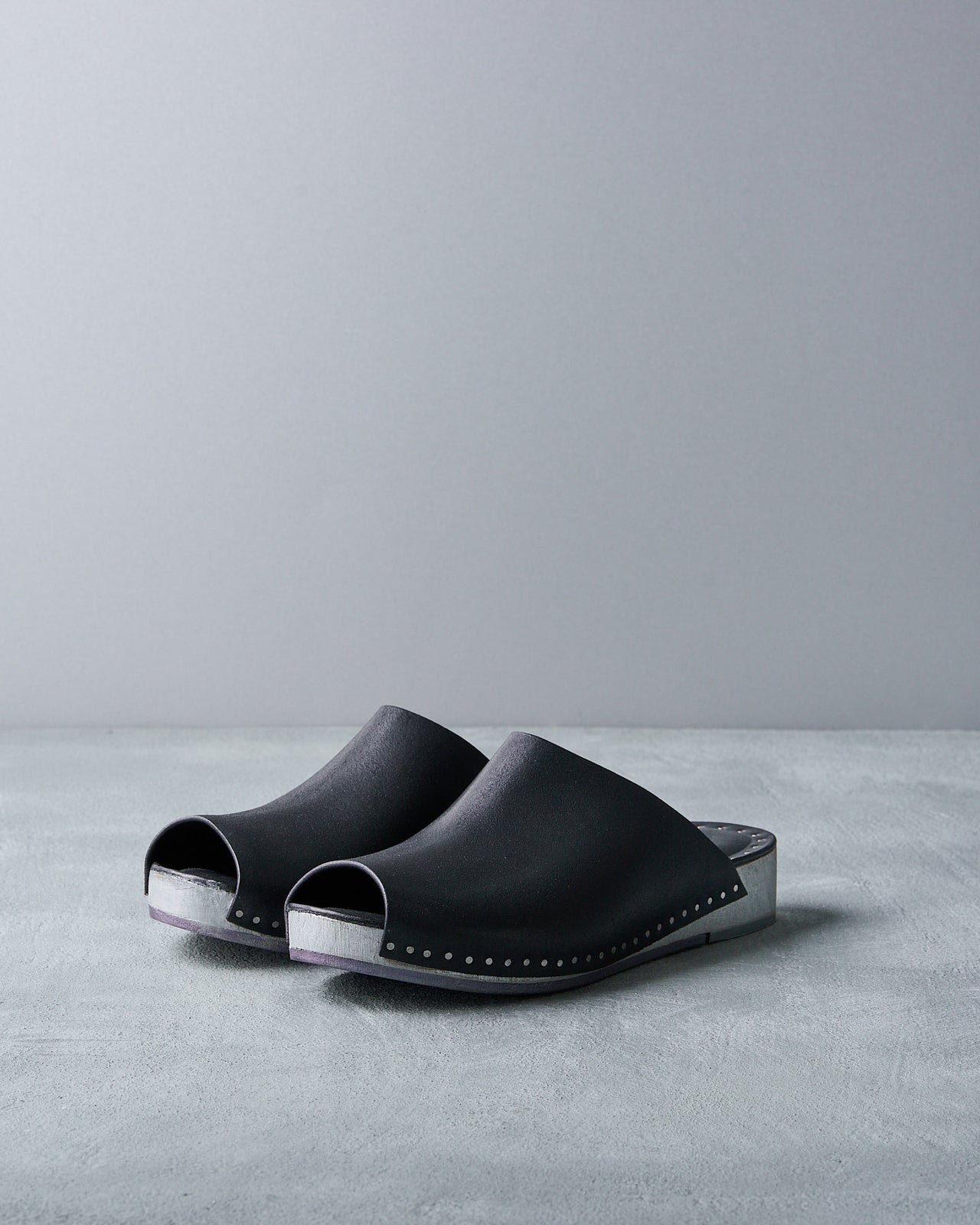 Rick Owens Silver Studded Clog
