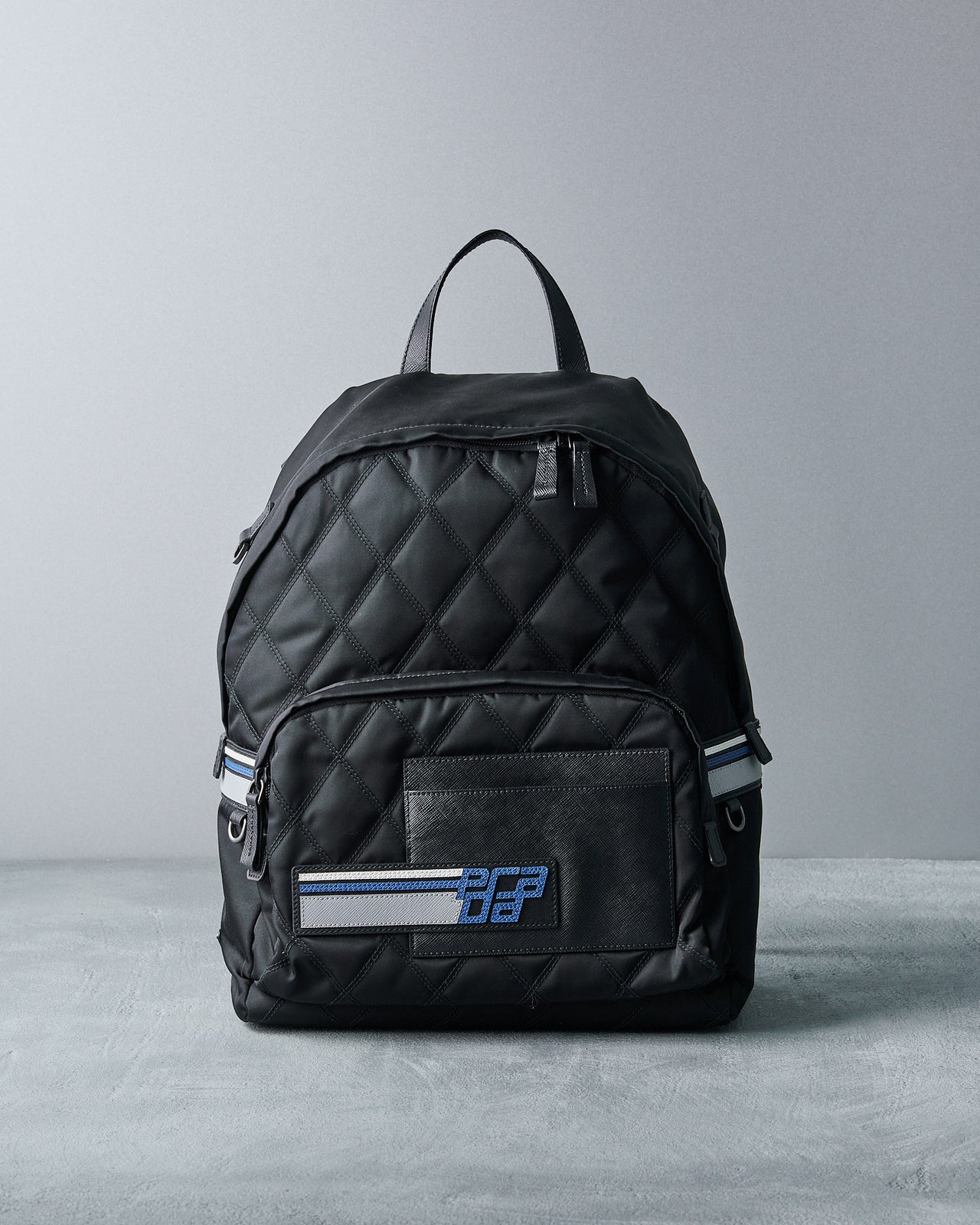 Prada 2018 Quilted Nylon Logo Backpack