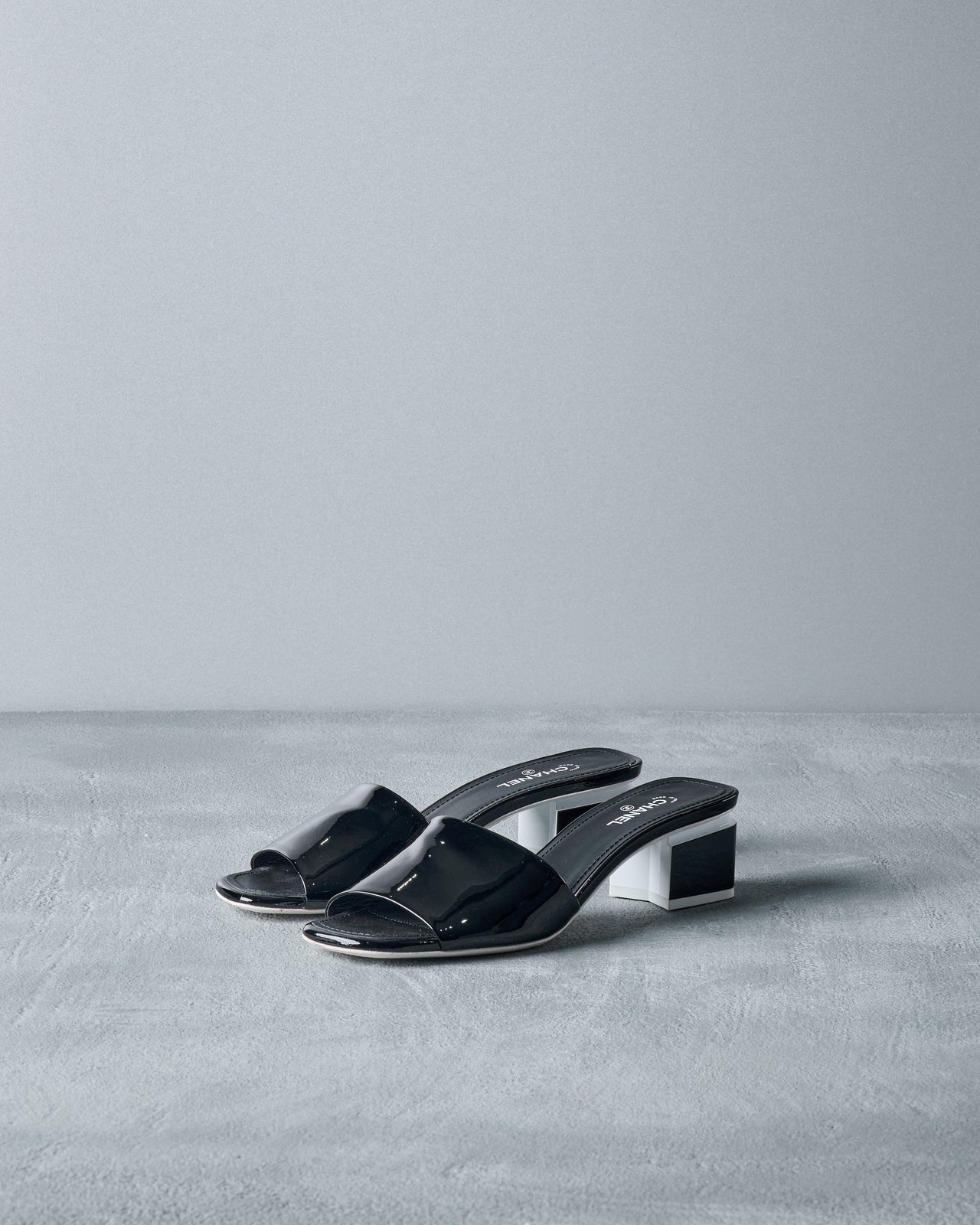 Chanel 22C Patent mules
