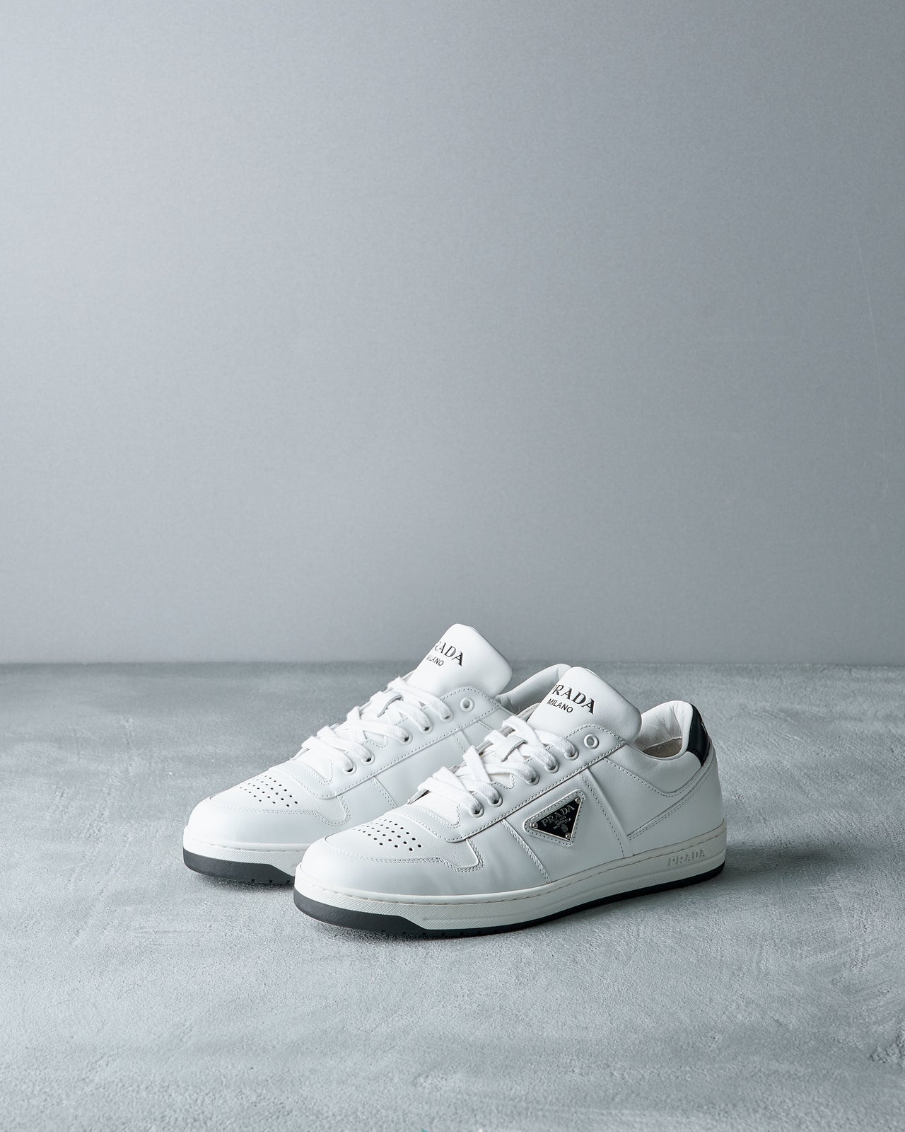 Prada Downtown leather sneakers