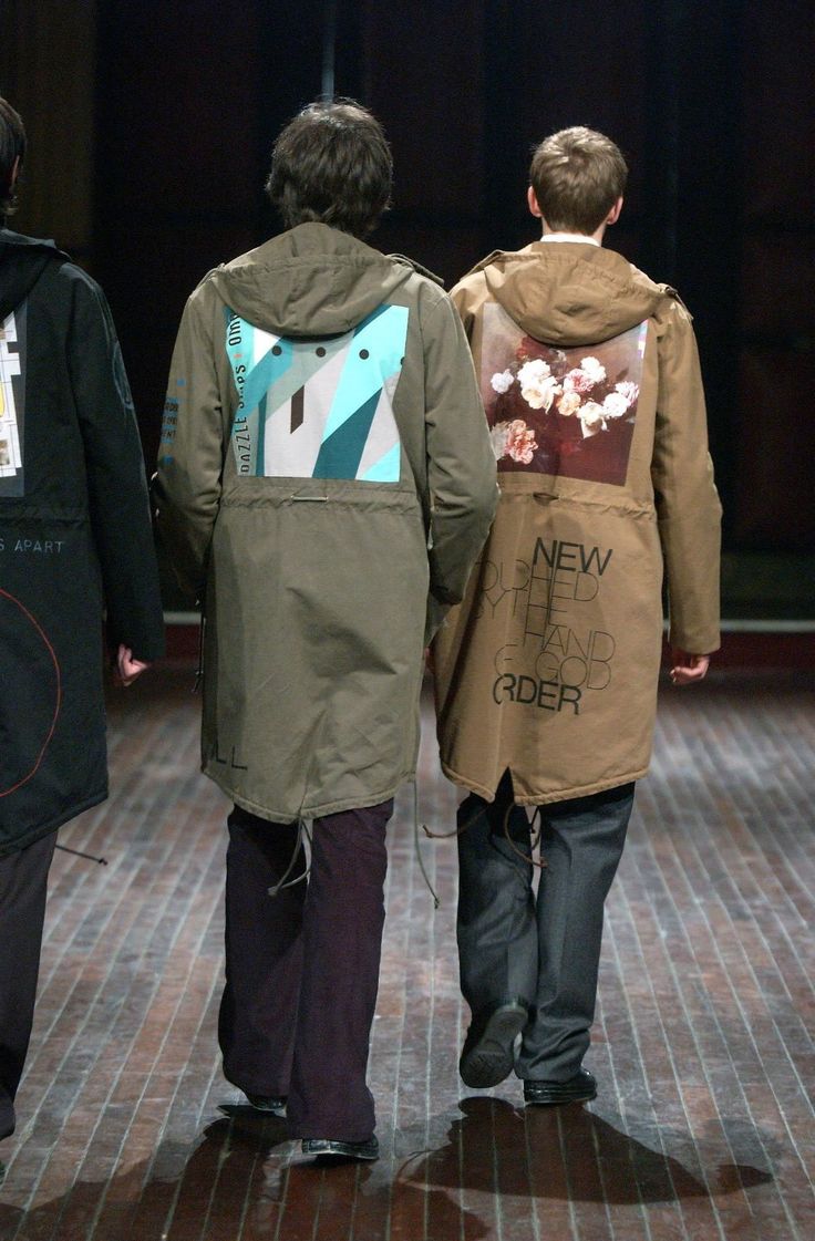 Raf Simons 2021 Archive Redux AW03 hand-painted parka jacket