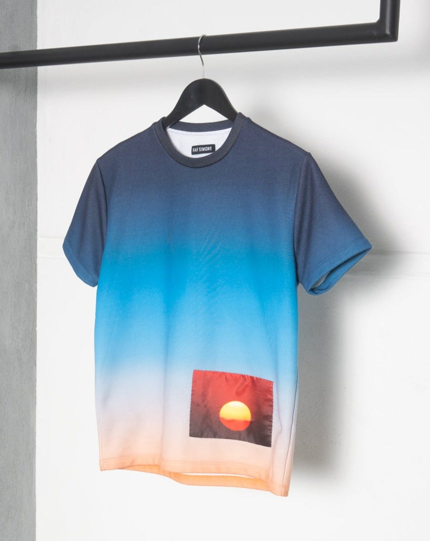 Raf Simons SS 2013 Brian Calvin Sunset patch gradient T-shirt