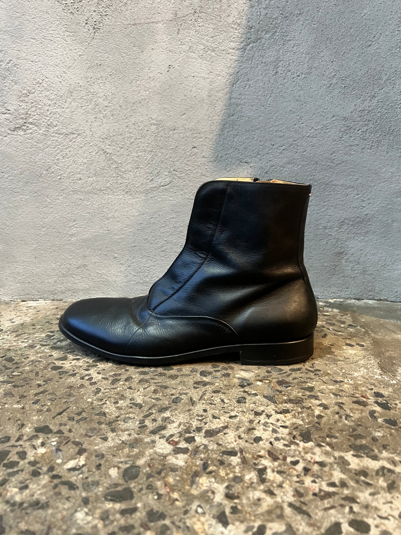 Maison Margiela Hidden Lace Leather Boot