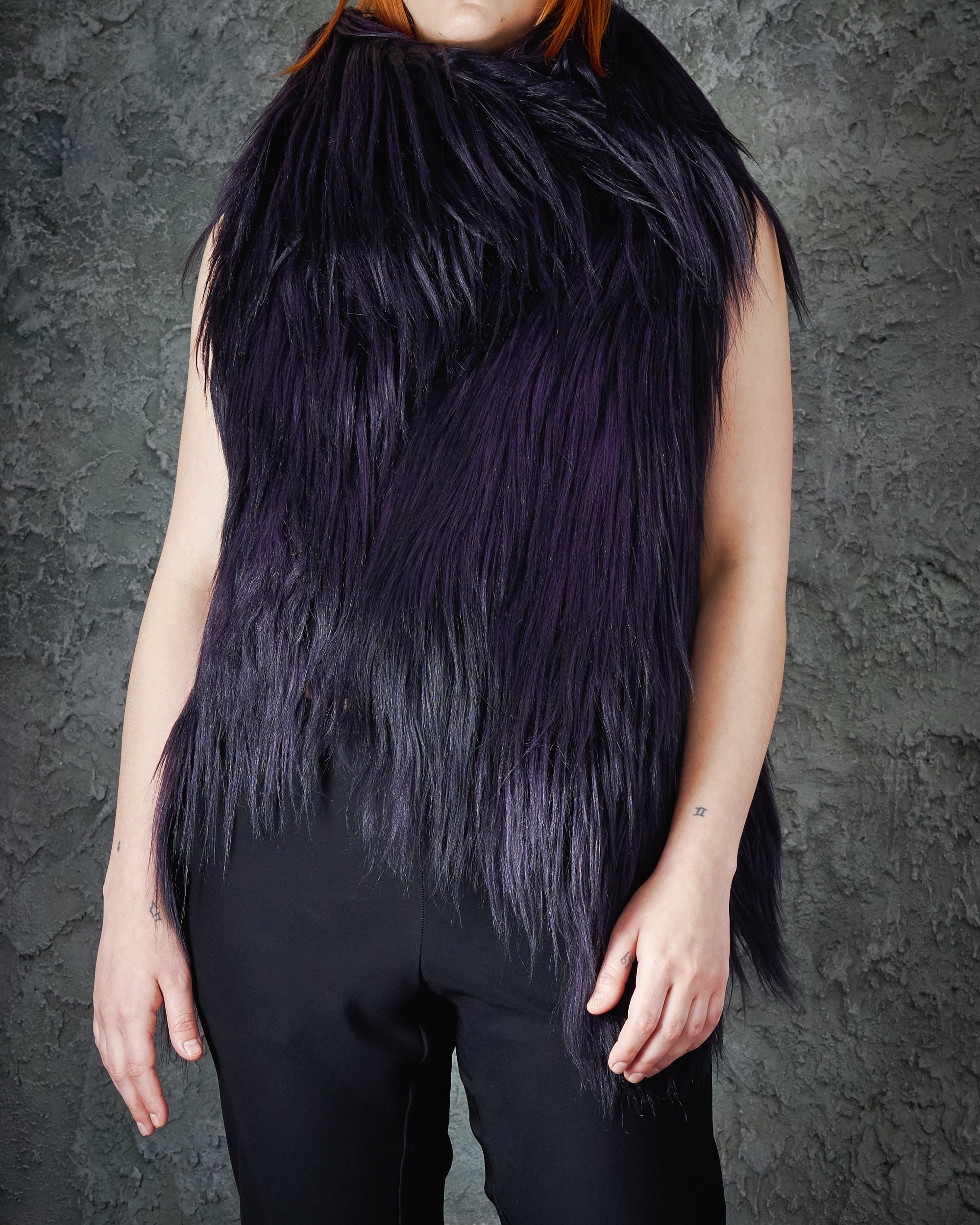 Ann Demeulemeester | AW 2011 Goat Fur Capelet Vest - KOT-J