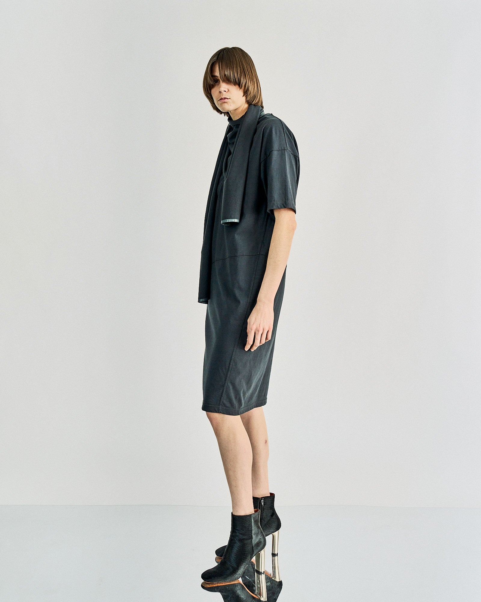 Celine | Resort 2018 Leather Trim T-Shirt Dress - KOT-J