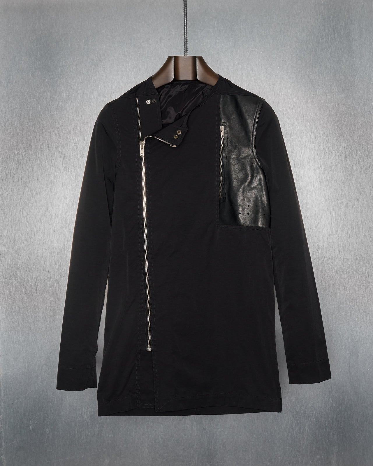 Rick Owens SS 2014 Vicious Zip-up collarless coat