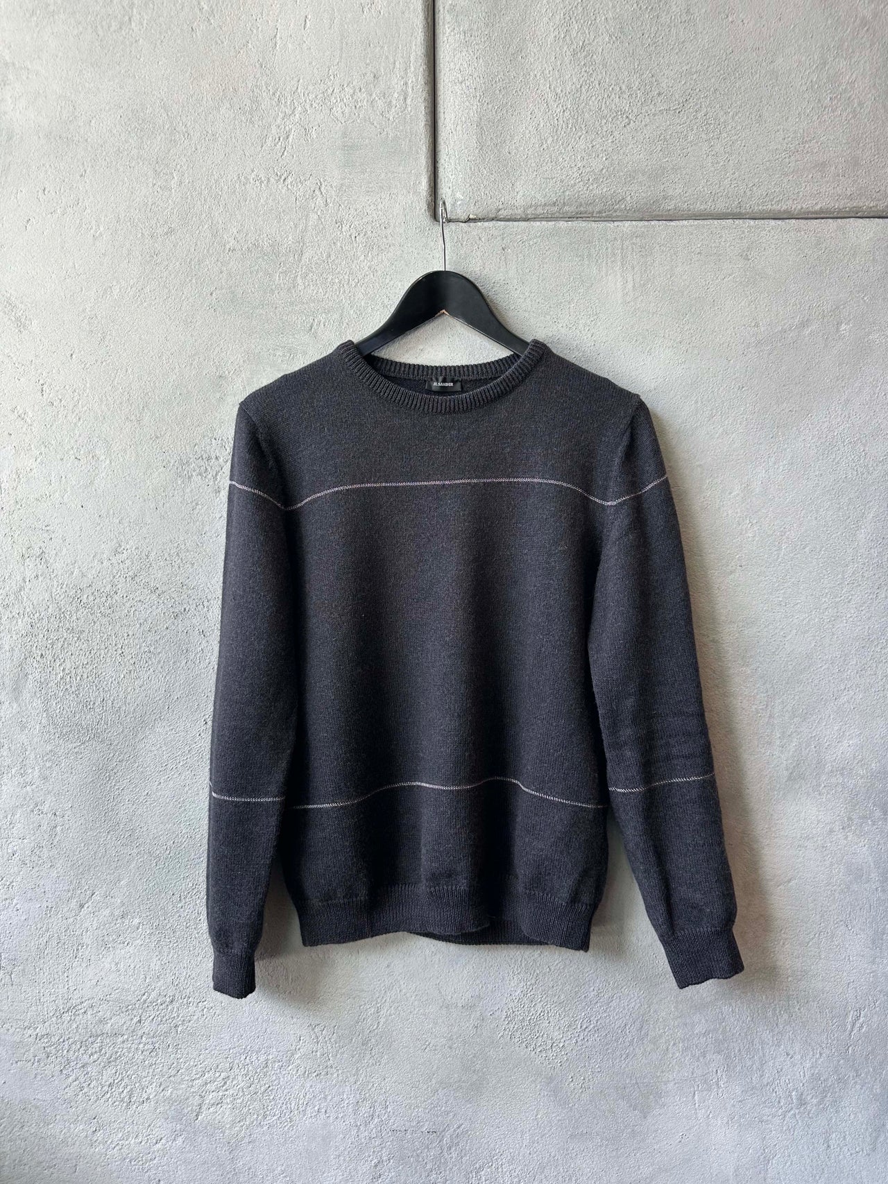 Jil Sander FW 2007 Raf Simons era metal woven knit sweater