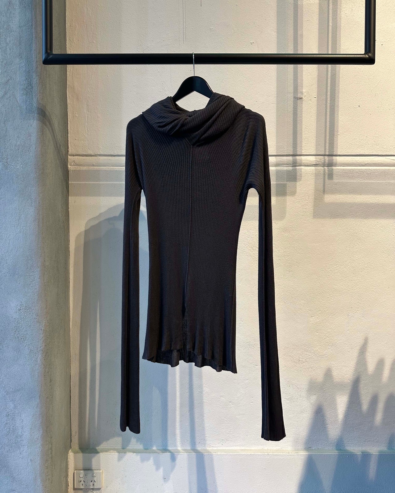 Julius FW 2009 CANON_2[protection_ism] Hooded silk knit sweater