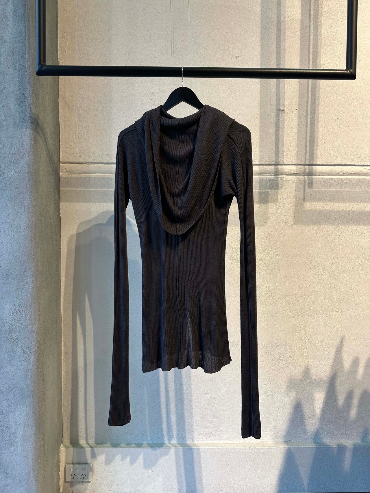 Julius FW 2009 CANON_2[protection_ism] Hooded silk knit sweater