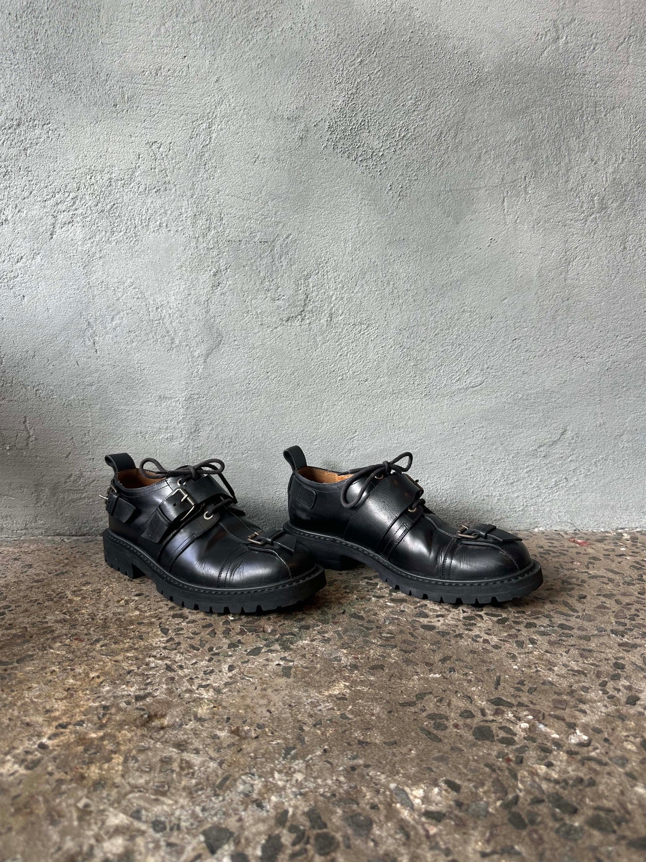 Dries Van Noten Leather Buckle Brogue