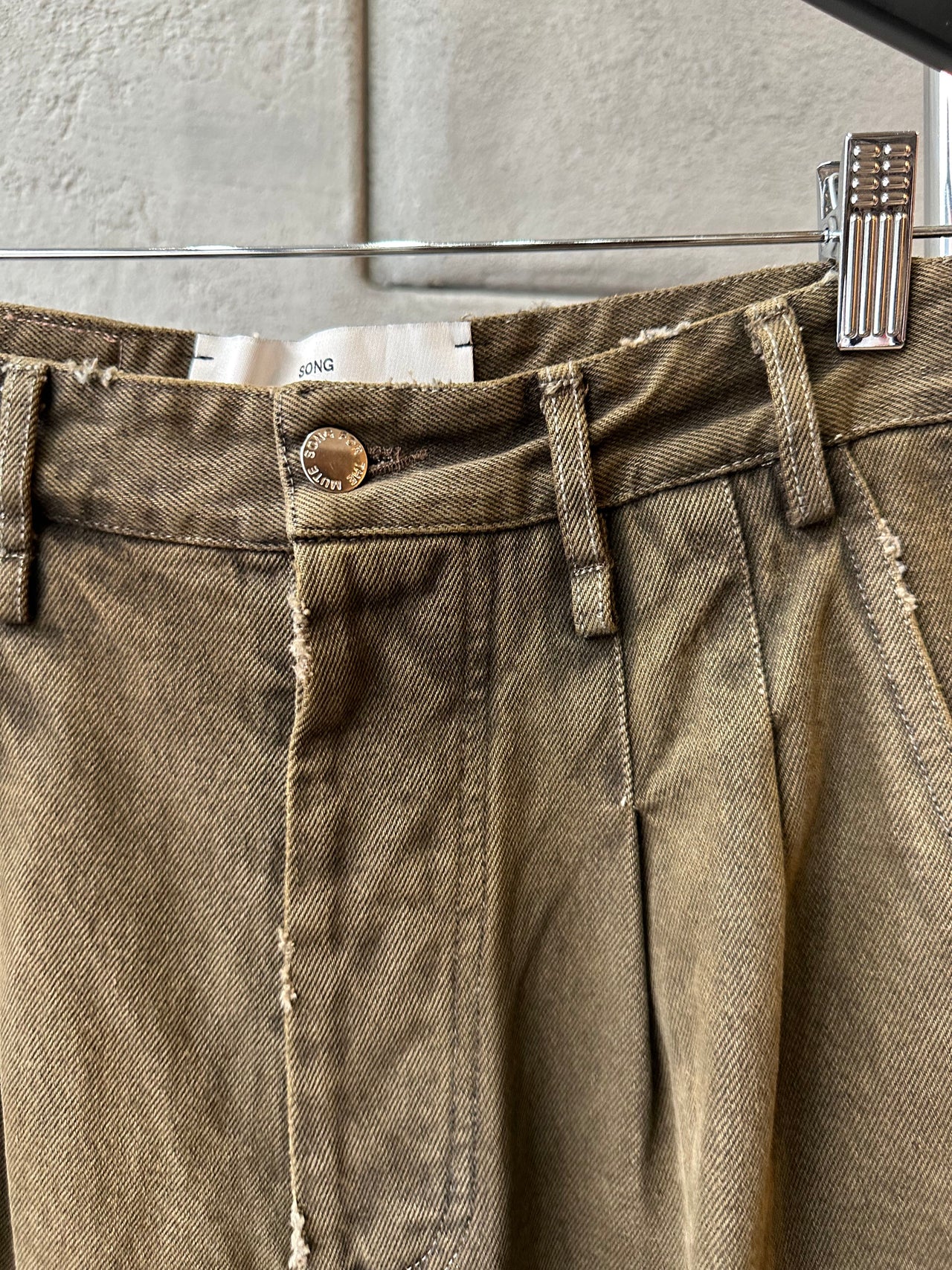 Song For The Mute 25.2 Sunflower Overdyed denim short