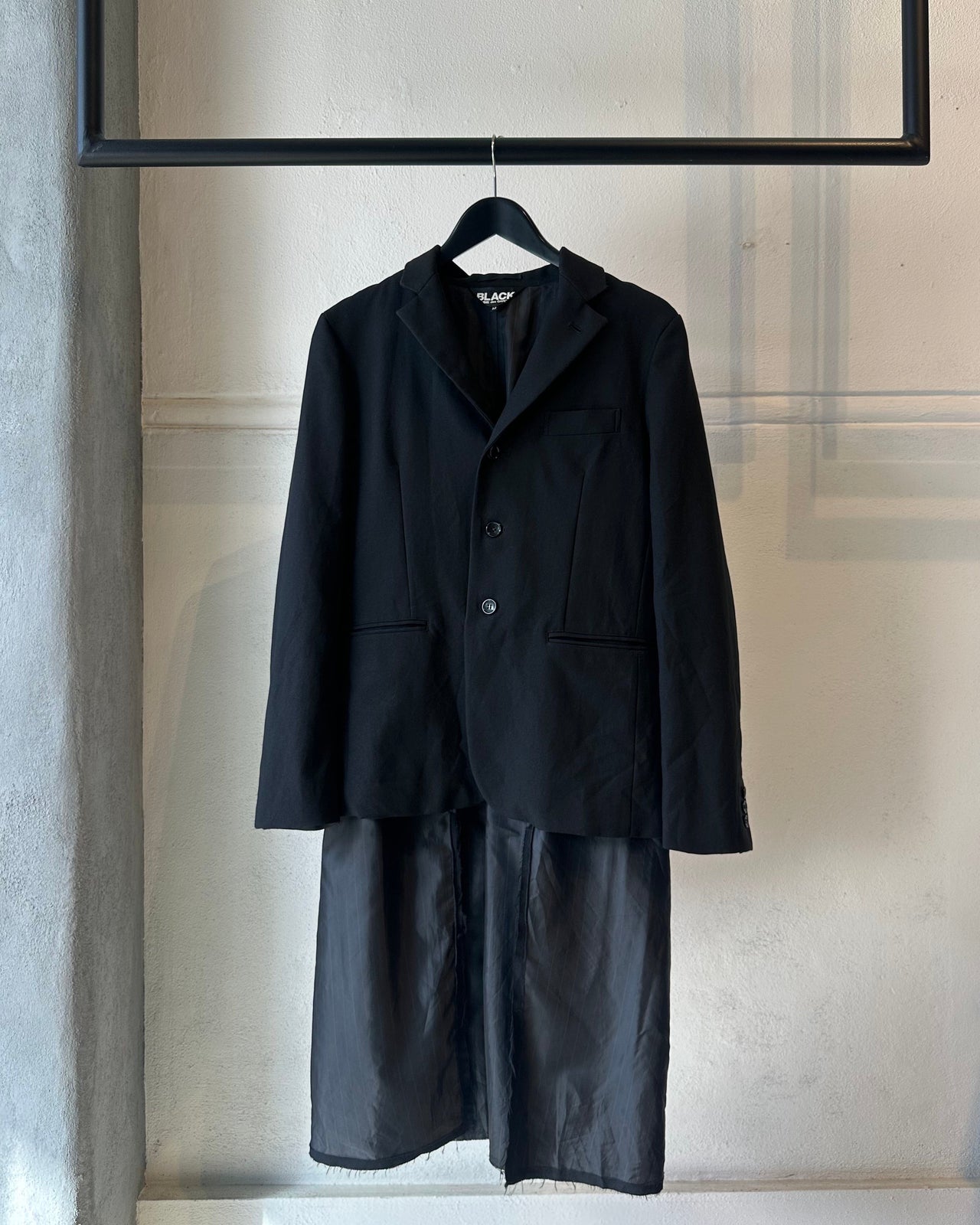 Comme des Garçons Black 2018 Tailored Jacket with tail