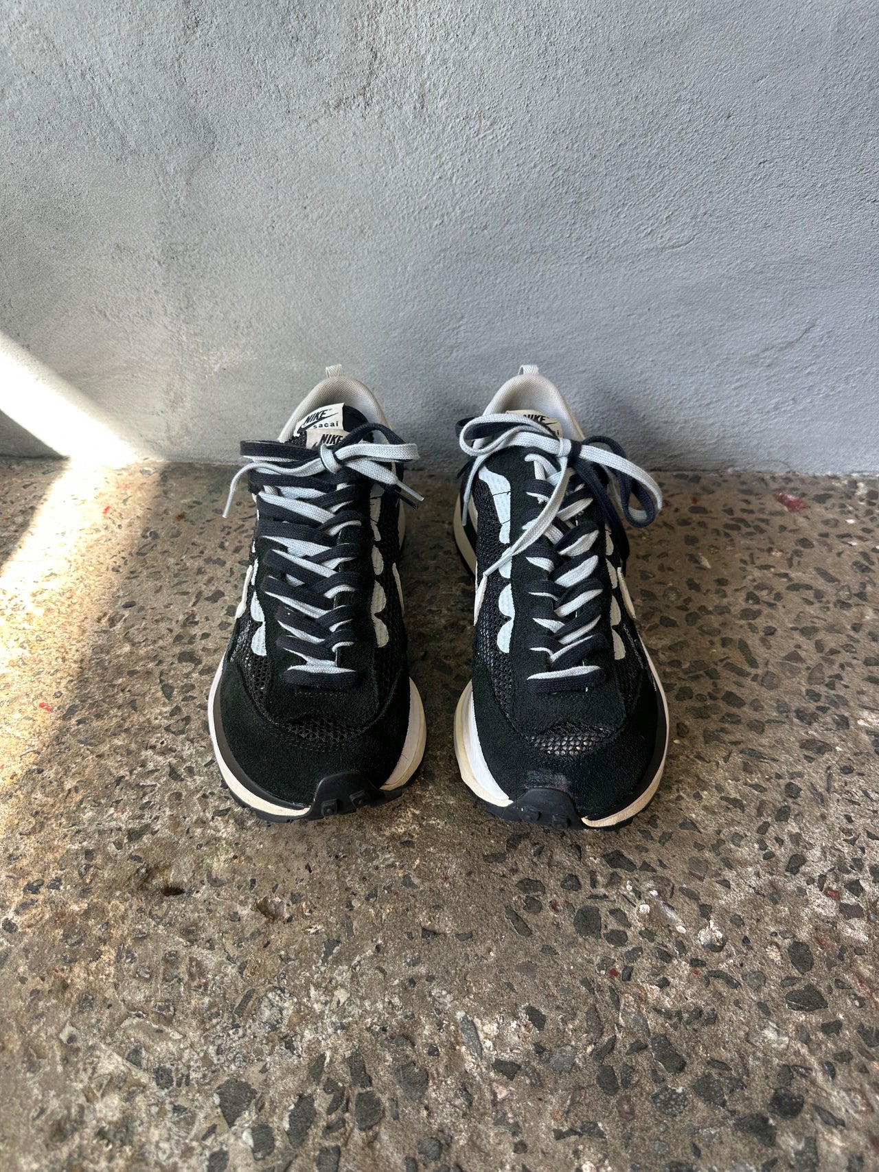 Nike x Sacai VaporWaffle 'Black White' sneaker